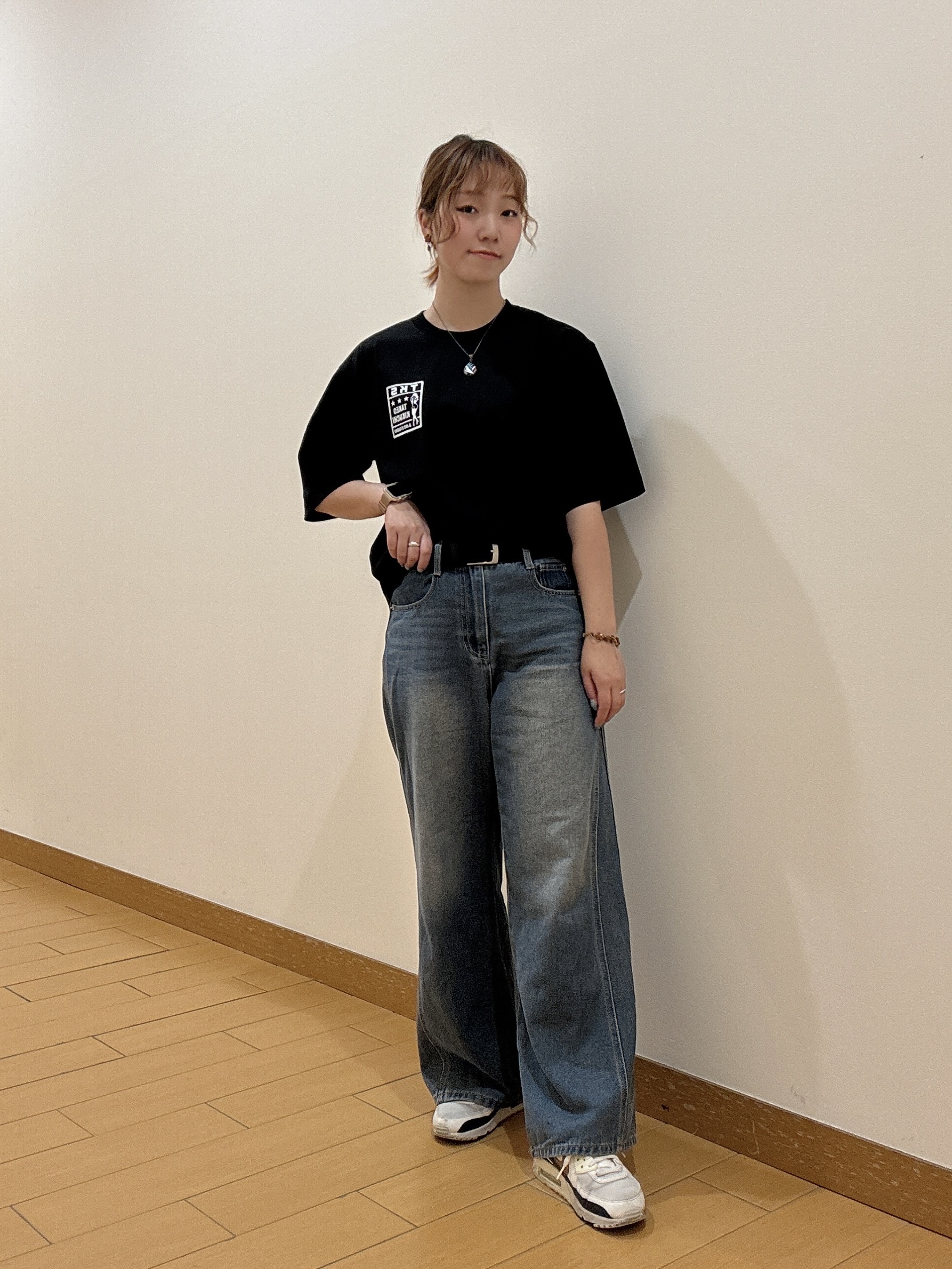 ヒナさんの「TAKEO KIKUCHI｜【BOWLER HAT LABEL】アイスクリアコットン ラッキーセブン 半袖Tシャツ」を使ったコーディネート