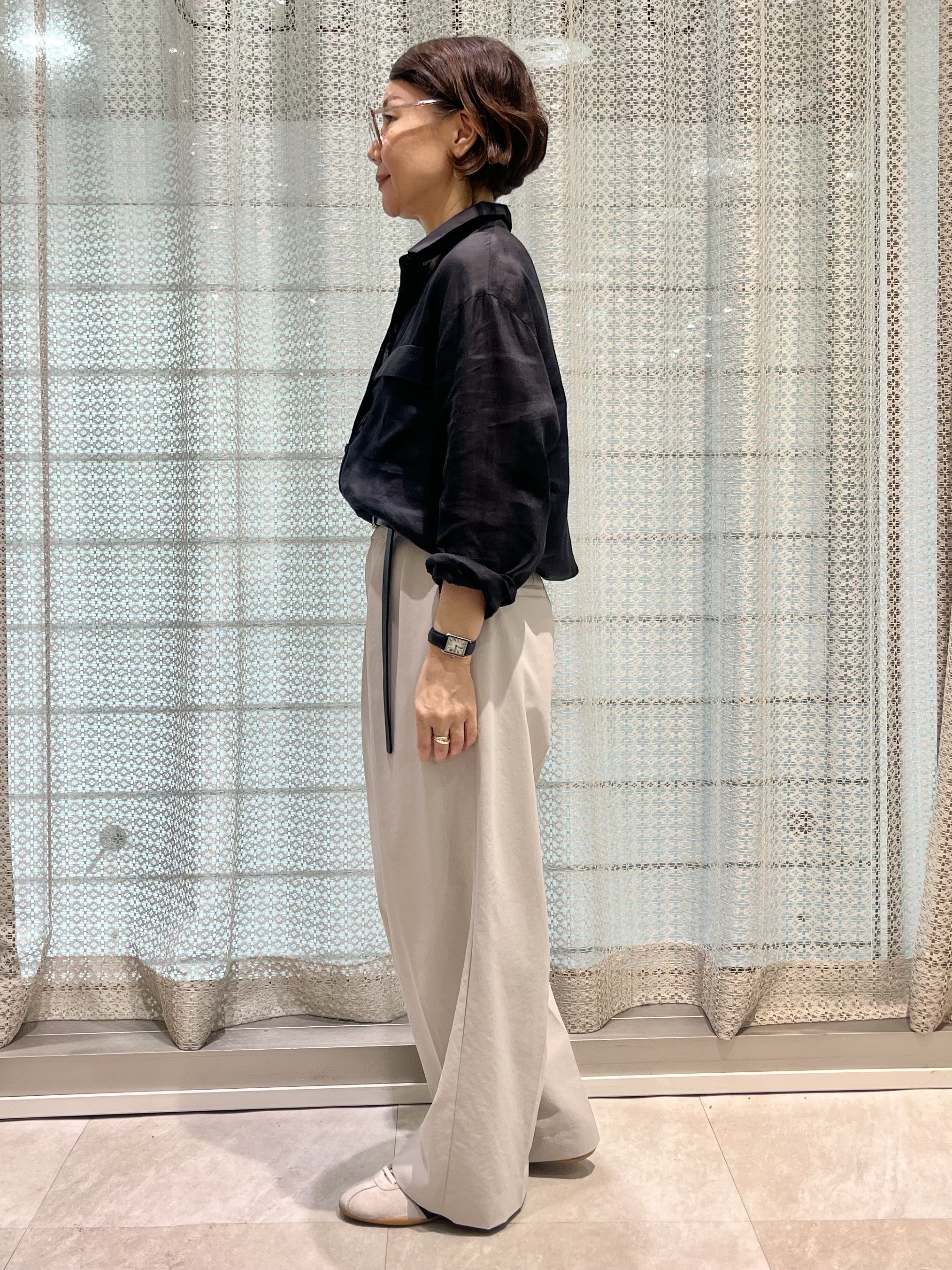 ymさんの「UNTITLED｜【接触冷感】ドライタッチシャツ」を使ったコーディネート