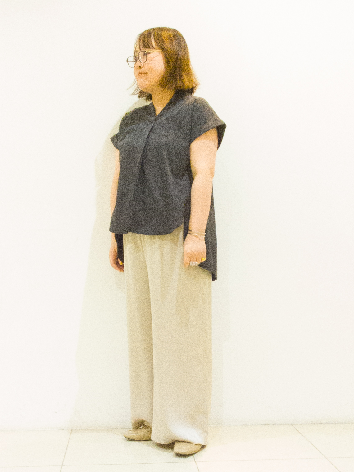 takedaさんの「UNTITLED｜【吸水速乾/接触冷感】バックプリーツデザインブラウス」を使ったコーディネート