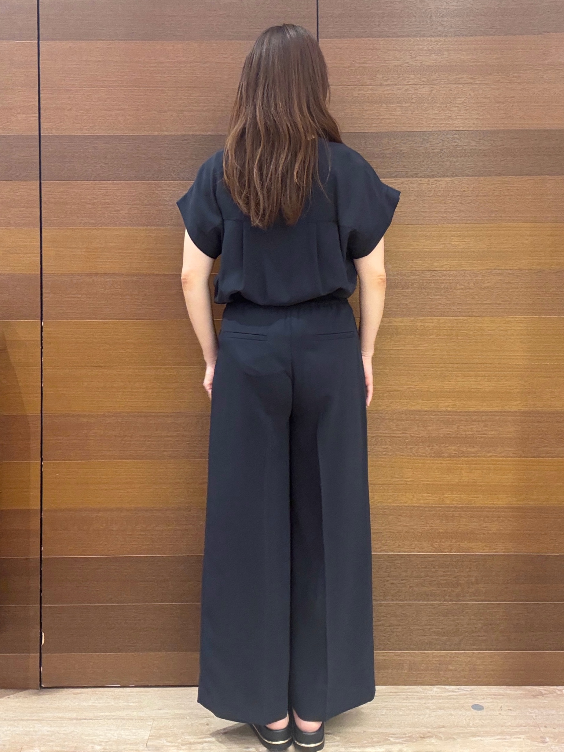 maichiさんの「OPAQUE.CLIP｜【ストレッチ／防シワ／洗濯機OK】スキッパーブラウス《SS～LL／5col／セットアップ可》」を使ったコーディネート