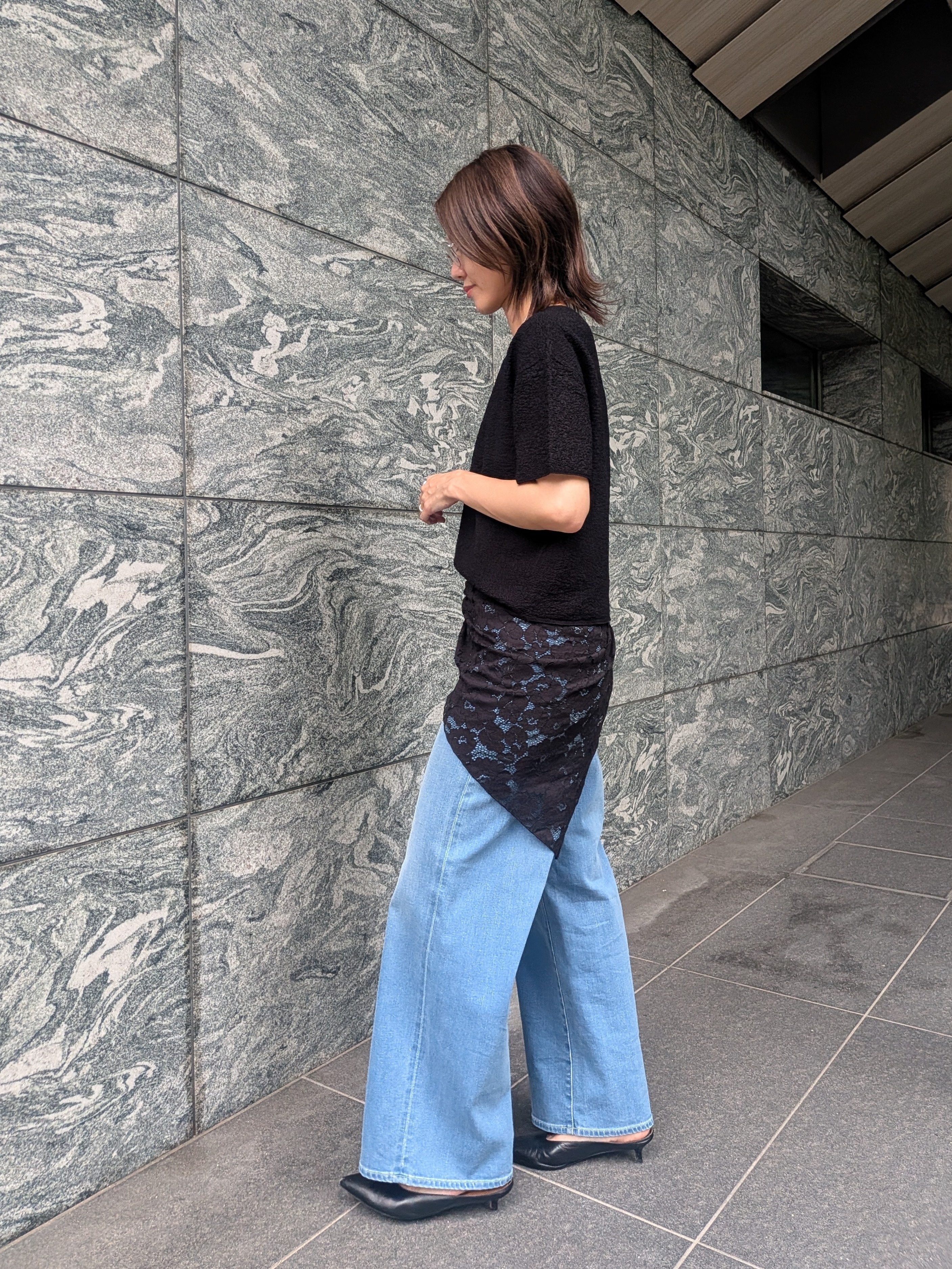 Aさんの「UNTITLED｜【セットアップ可/ストレッチ性】ドライタッチニットプルオーバー」を使ったコーディネート