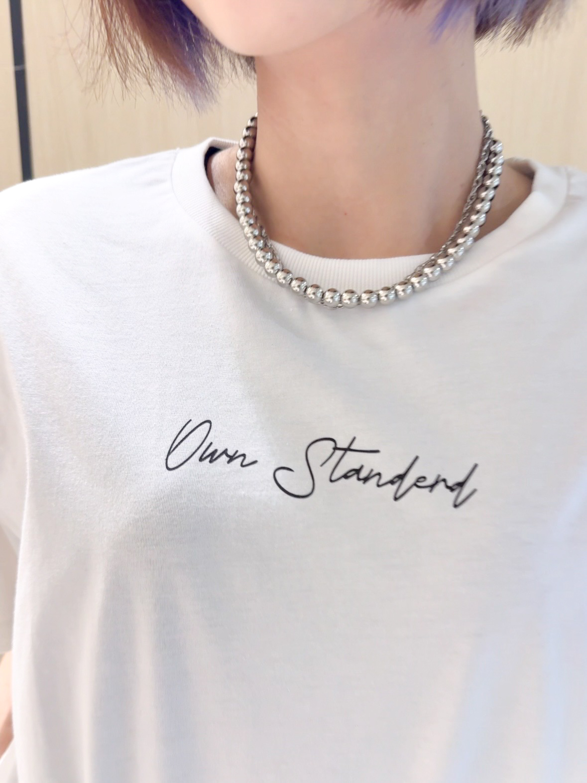 𝐜𝐡𝐢𝐤𝐚さんの「SHOO･LA･RUE｜【洗濯機可/S-LL】夏に快適サラサラ感 大人のプリントTシャツ」を使ったコーディネート