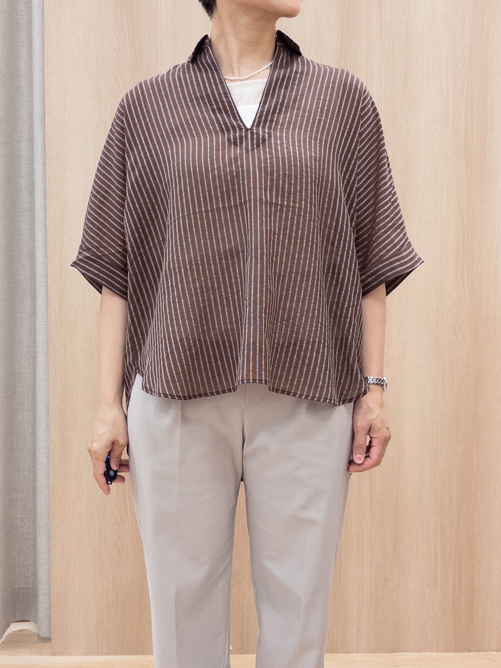 シュウコさんの「grove｜【貴島明日香さん着用】シアードッキングスクエアタンク」を使ったコーディネート