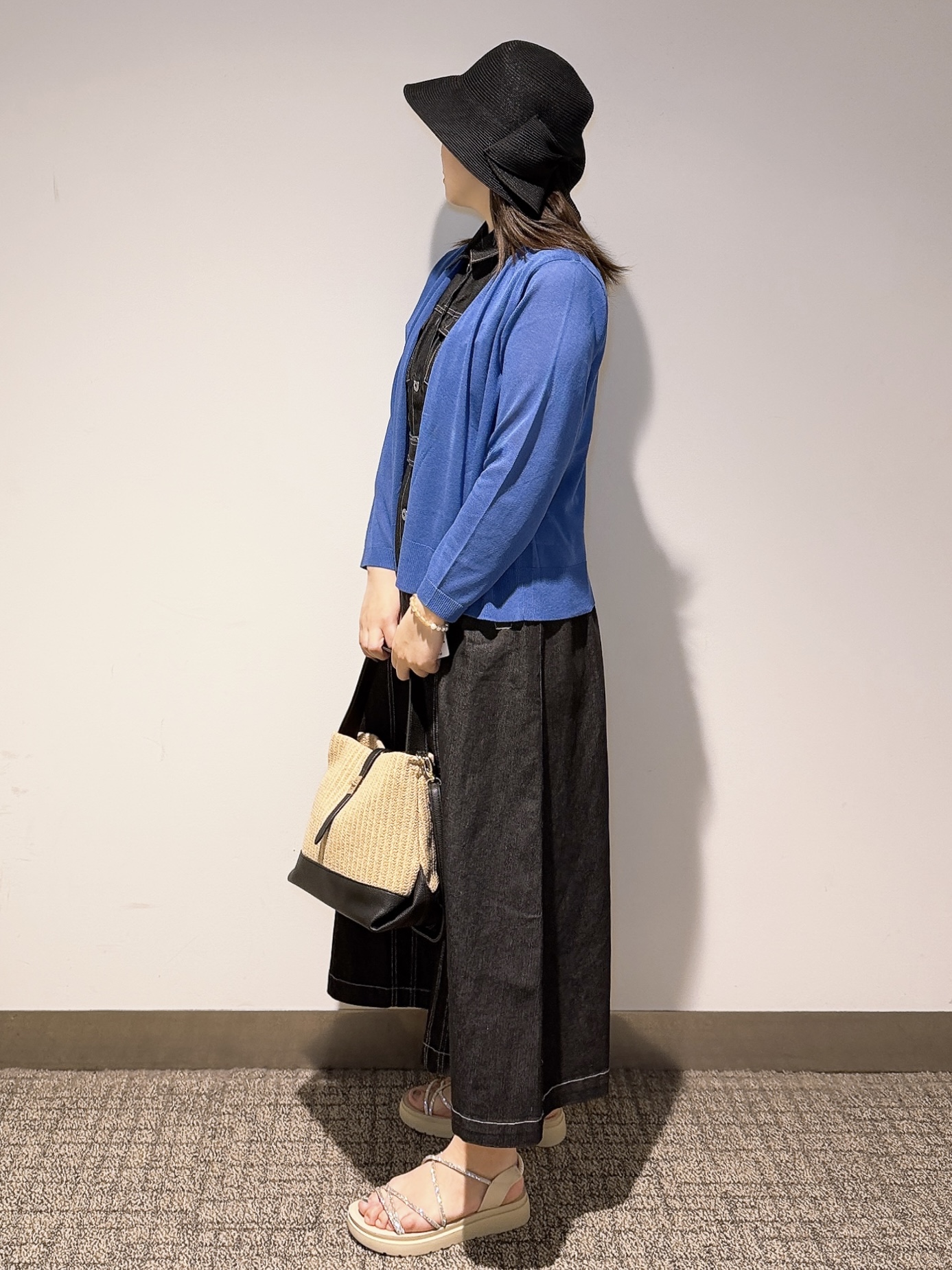 みーさんの「grove｜高評価！【UVカット】ベーシックショートカーディガン」を使ったコーディネート