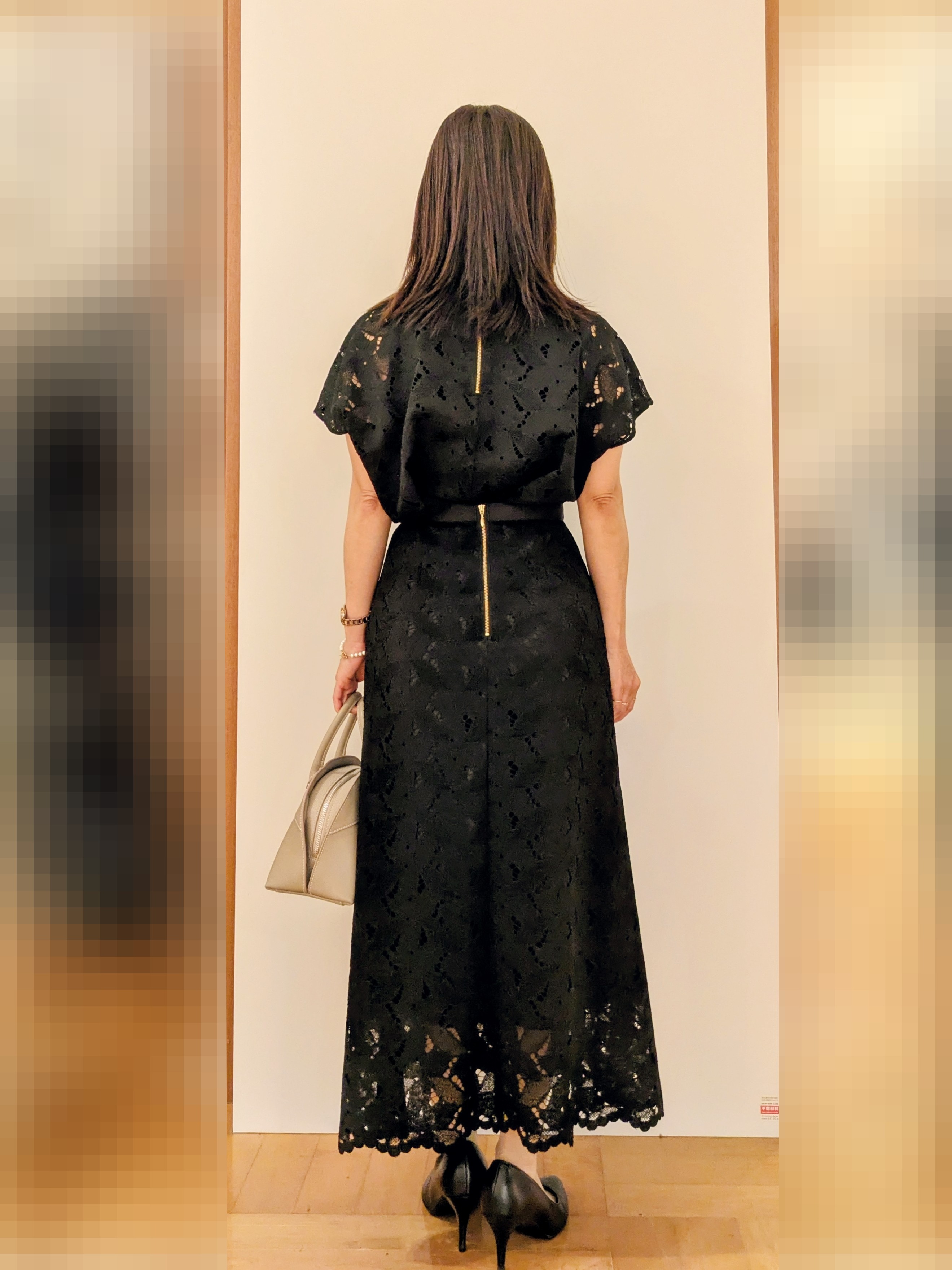 laverさんの「UNTITLED｜【セットアップ可/品のある透け感】リーフレースブラウス」を使ったコーディネート