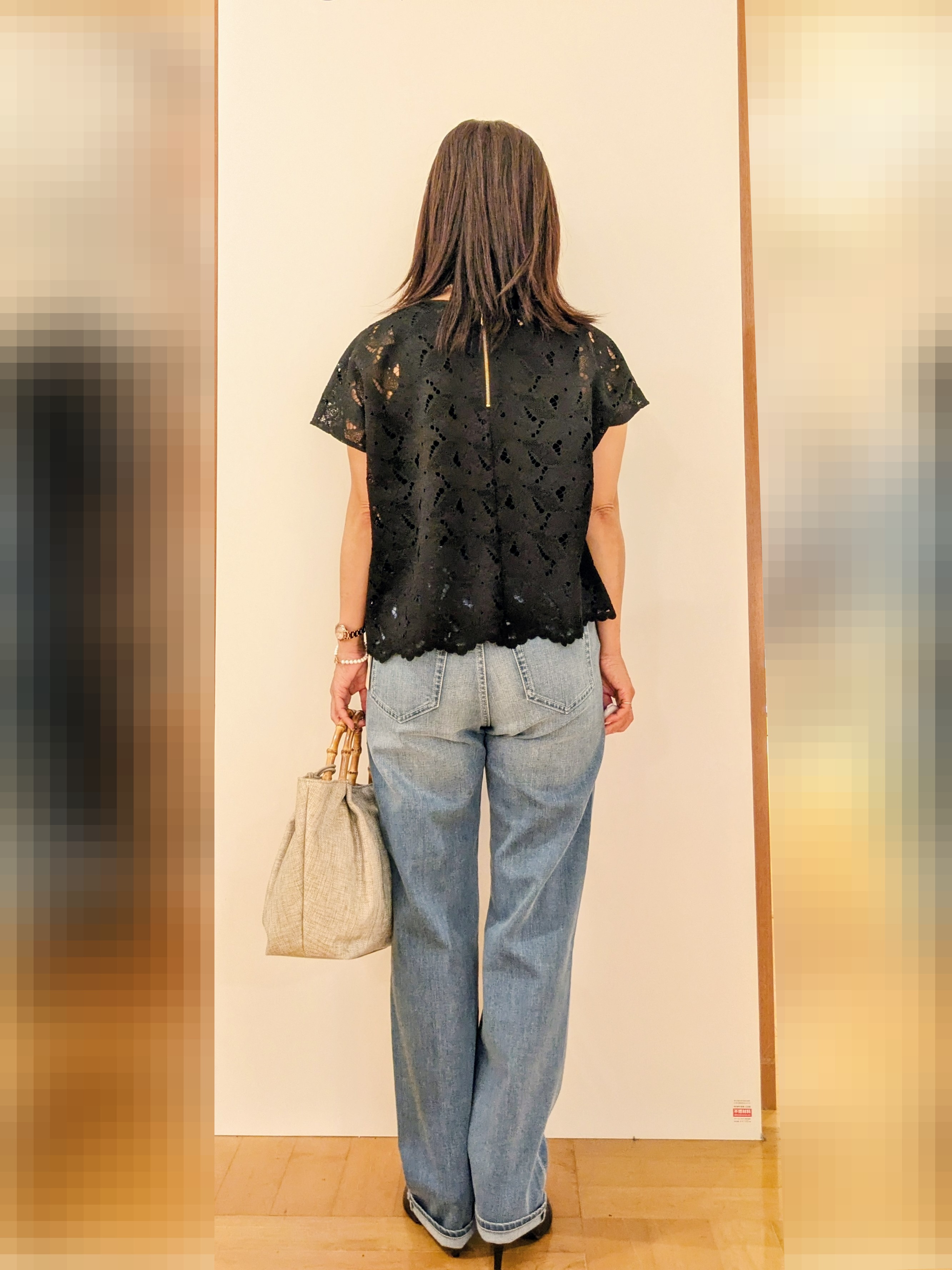 laverさんの「UNTITLED｜【セットアップ可/品のある透け感】リーフレースブラウス」を使ったコーディネート