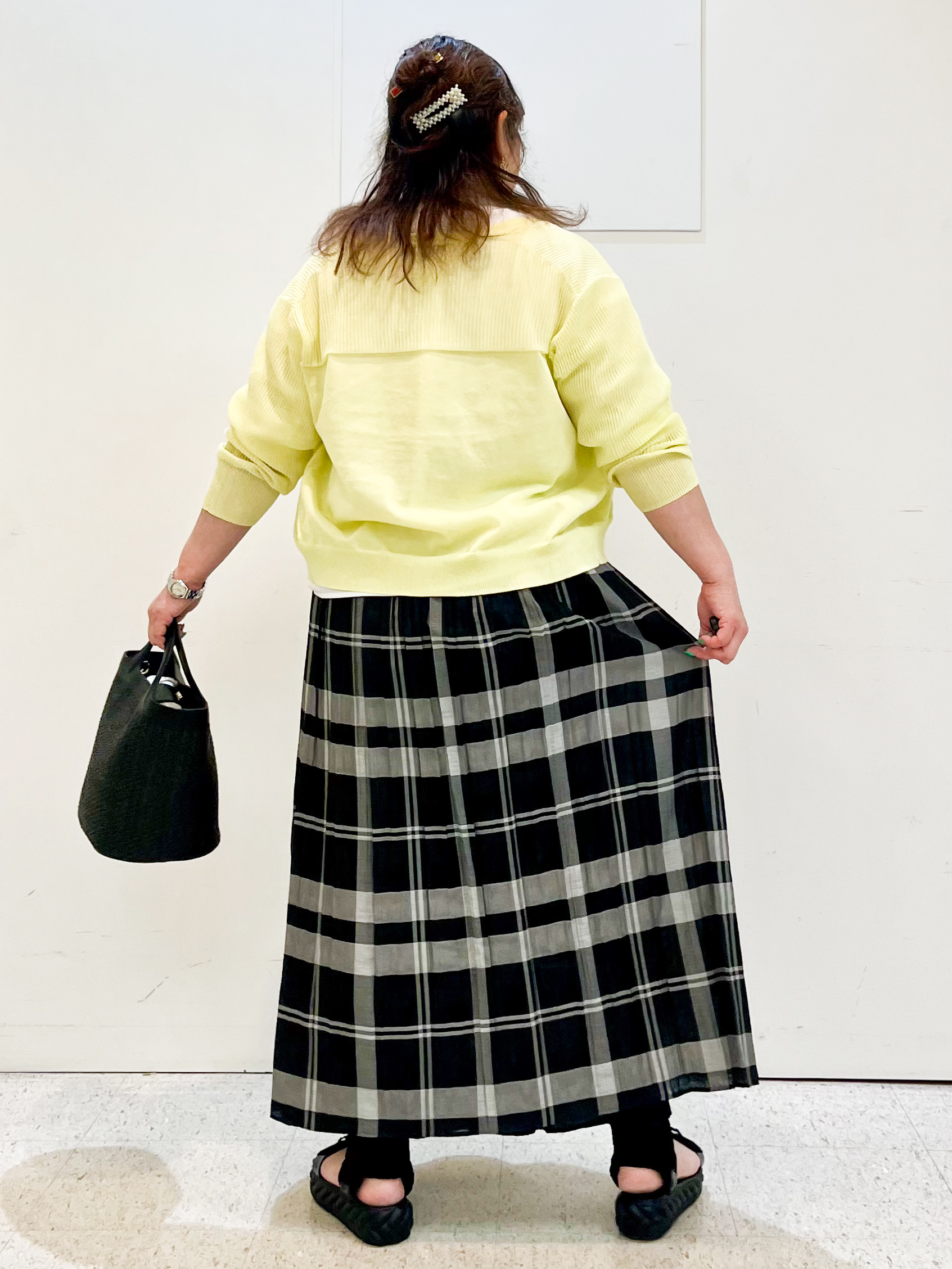 kimmyさんの「Reflect｜Vネックニットカーディガン」を使ったコーディネート