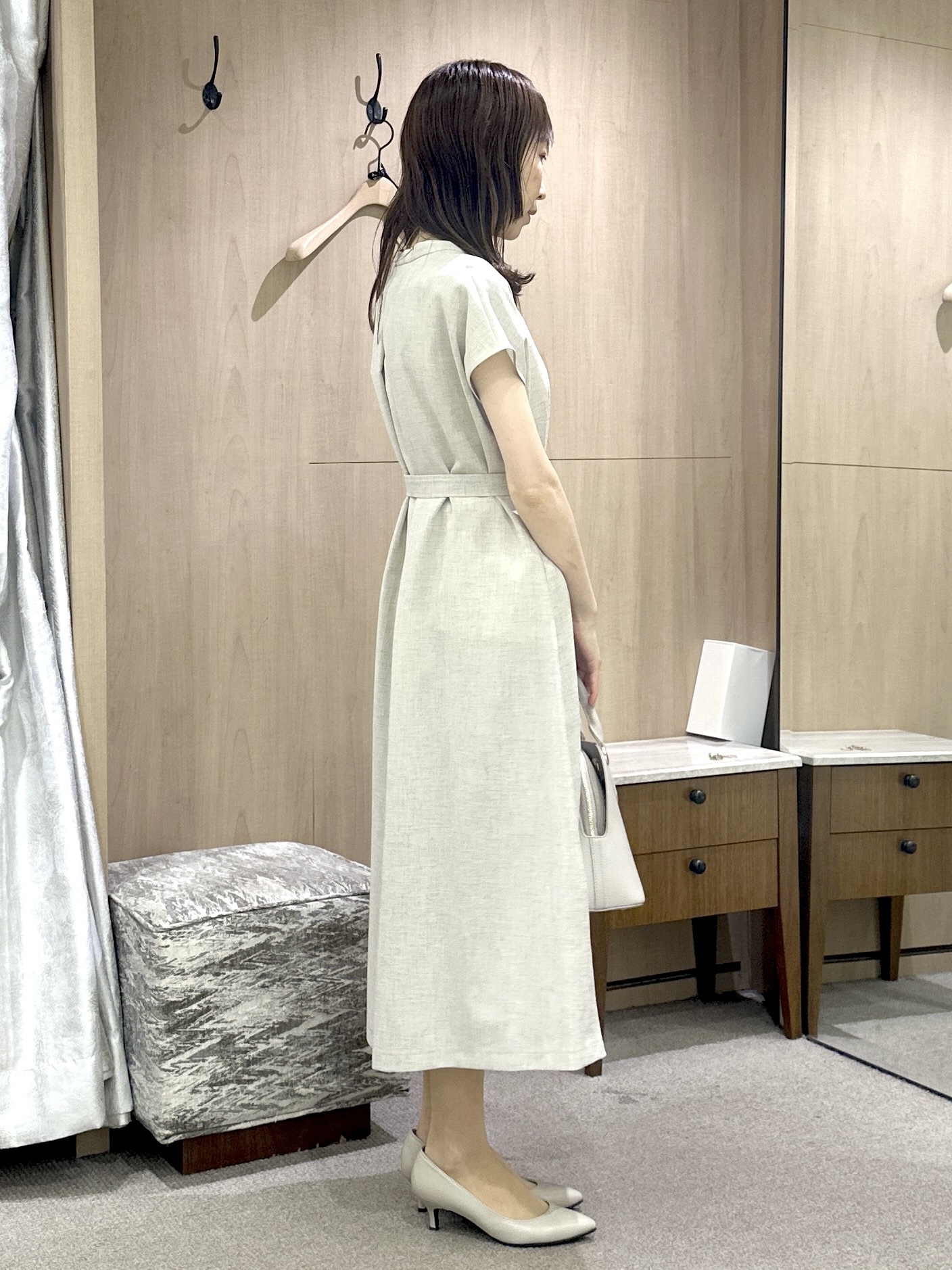 Miwaさんの「UNTITLED｜◆【9色展開/アンサンブル可】コットンクルーネックカーディガン」を使ったコーディネート