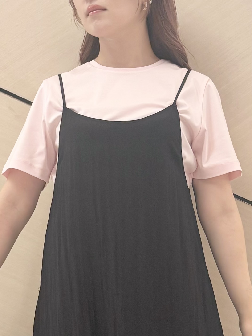 Rinaさんの「DRESSTERIOR｜【接触冷感／抗菌防臭／消臭】アイスクリアコットンTシャツ」を使ったコーディネート