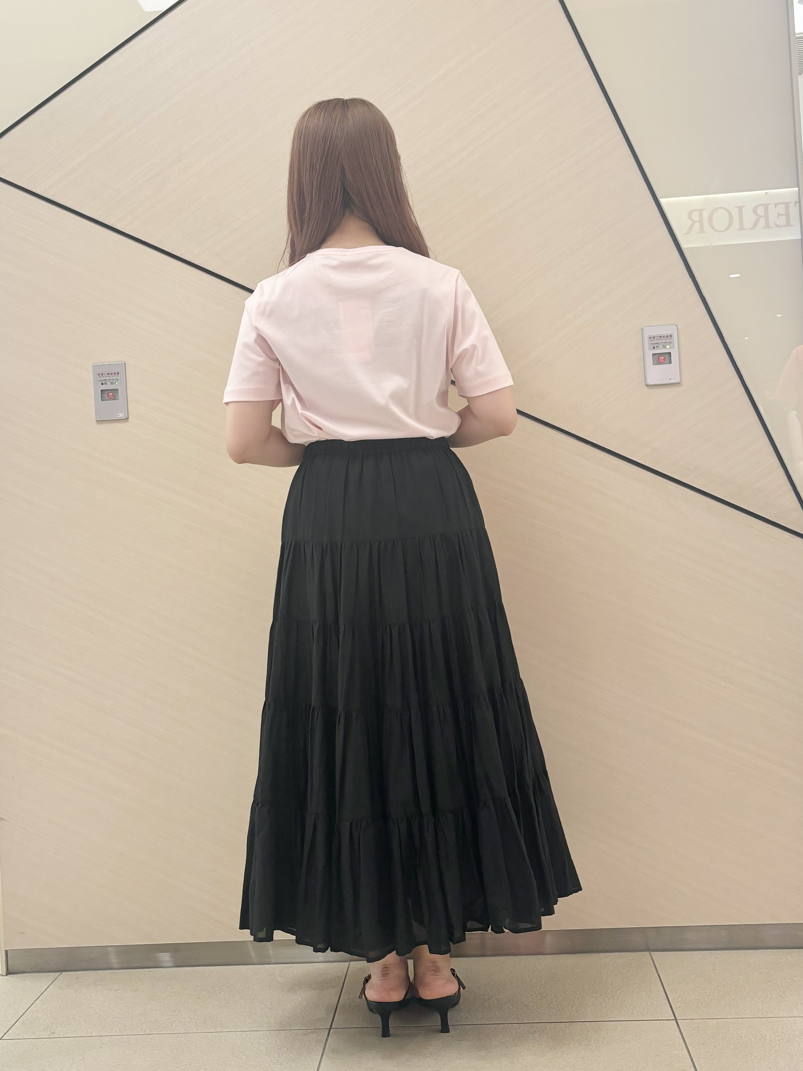 Rinaさんの「DRESSTERIOR｜【接触冷感／抗菌防臭／消臭】アイスクリアコットンTシャツ」を使ったコーディネート
