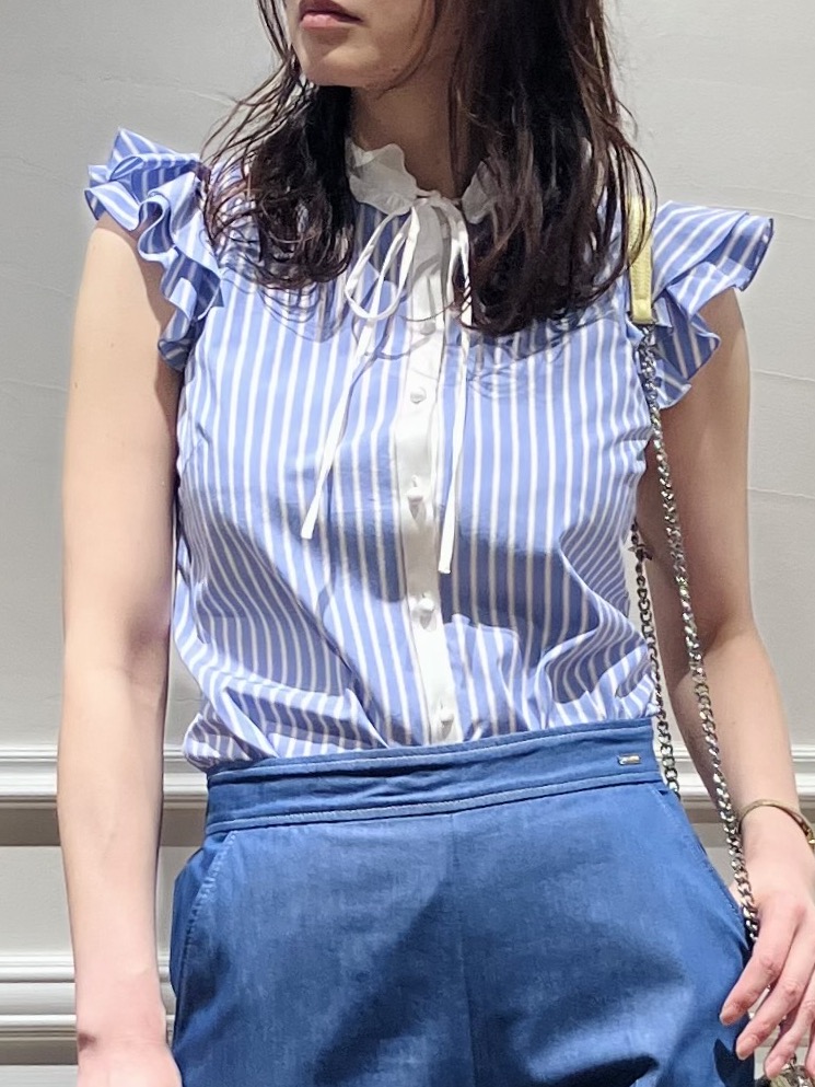 TSUKUIさんの「DRESSTERIOR｜◆クレリック ウィングスリーブ ブラウス」を使ったコーディネート