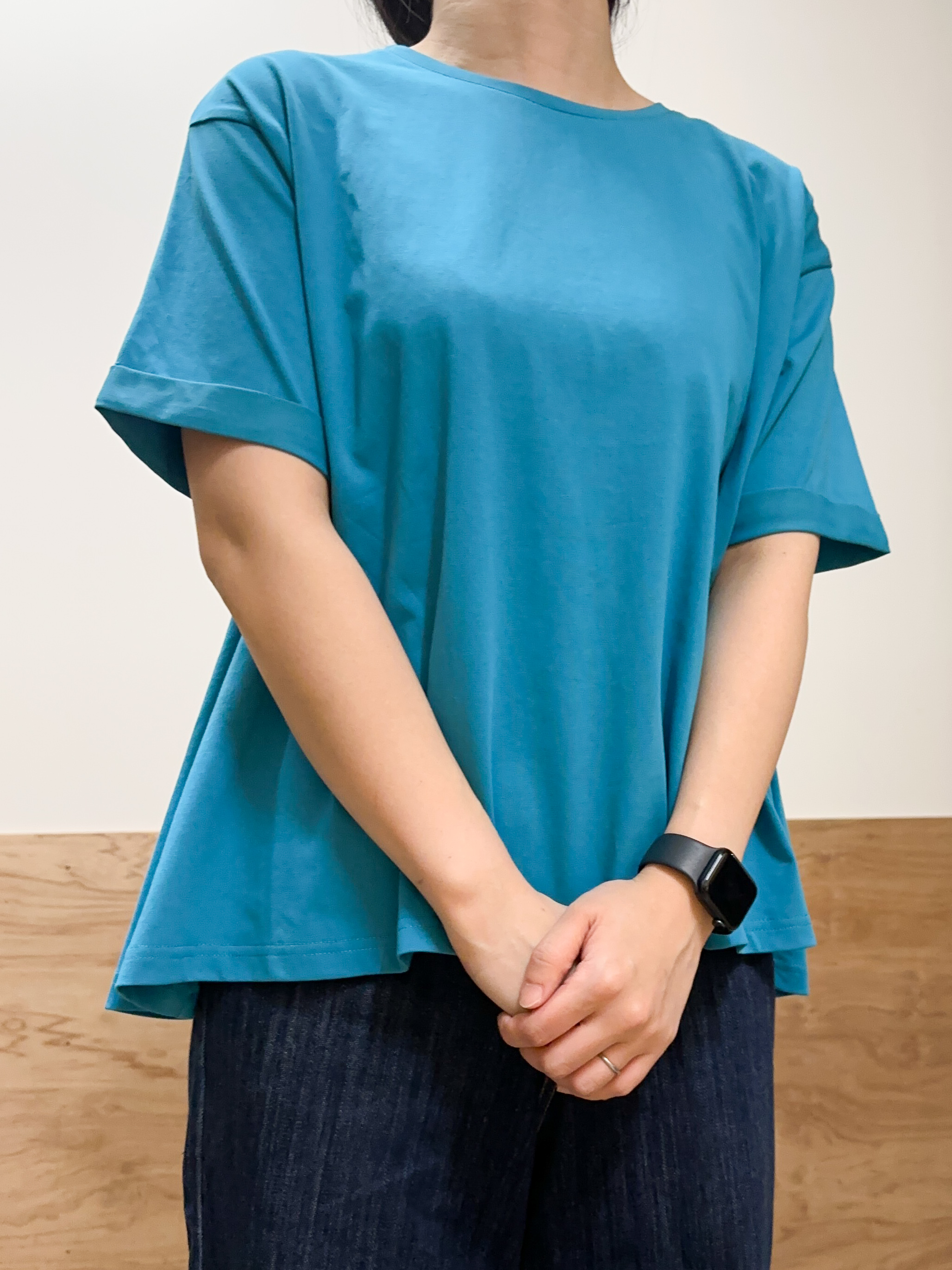 すーさんの「grove｜【遮熱／吸水速乾／UVカット】フレアシルエットTシャツ」を使ったコーディネート