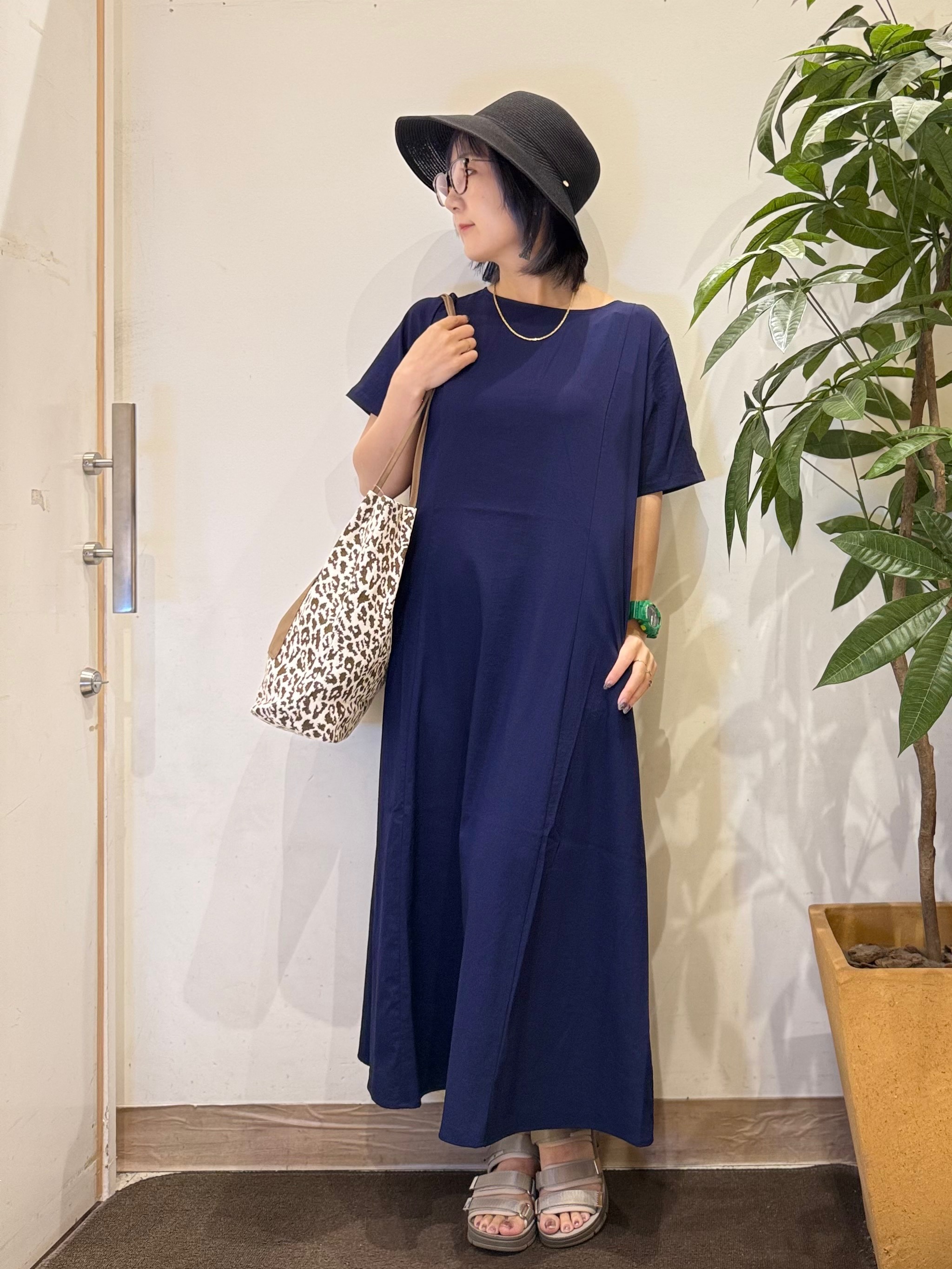 misakiさんの「SHOO･LA･RUE｜【S-LL/洗濯機可/セットアップ可】軽凛(かろりん) 切替ワンピース」を使ったコーディネート
