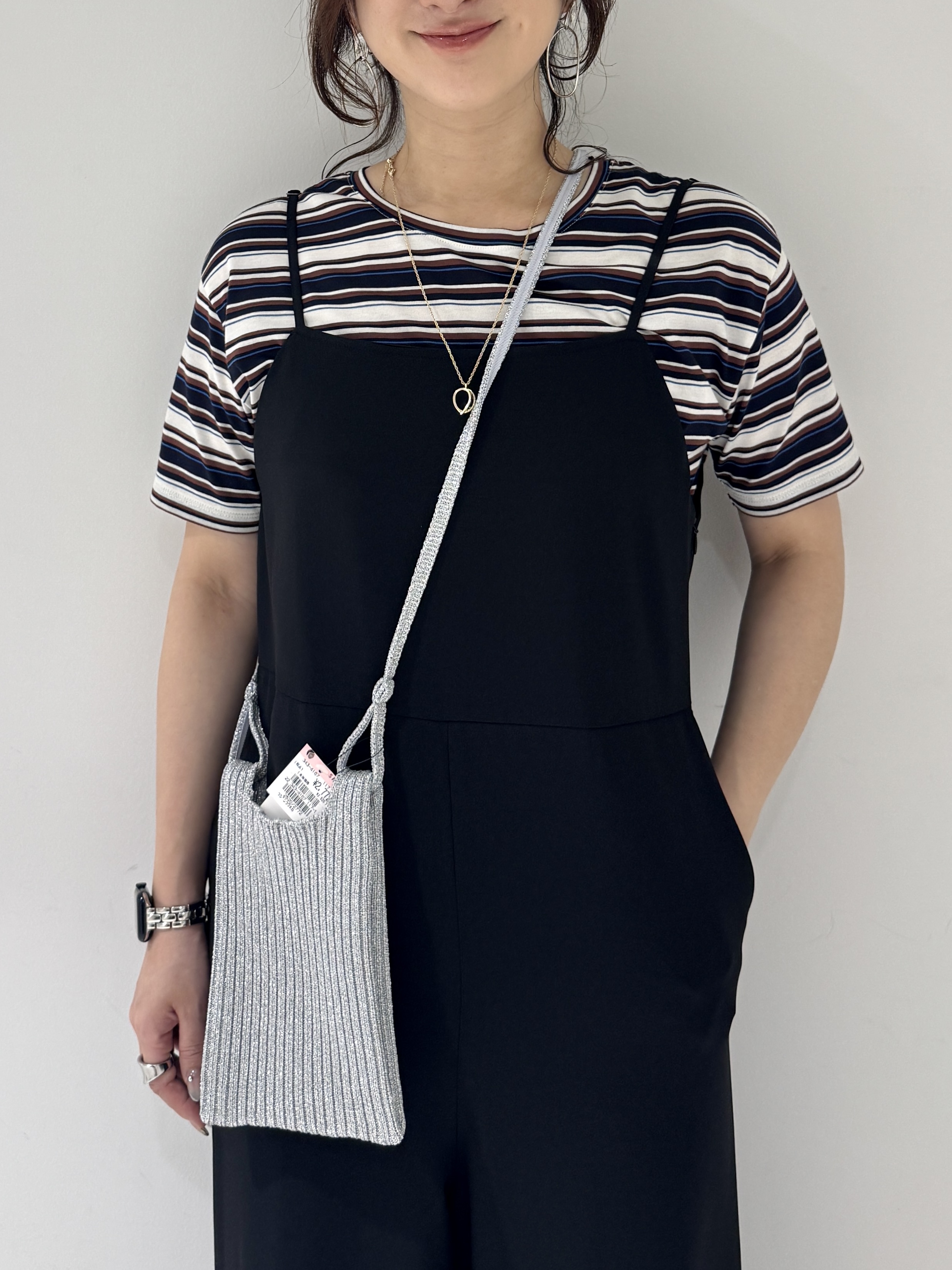 そんさんの「INDIVI｜【着る日傘】キャミソールサロペット」を使ったコーディネート