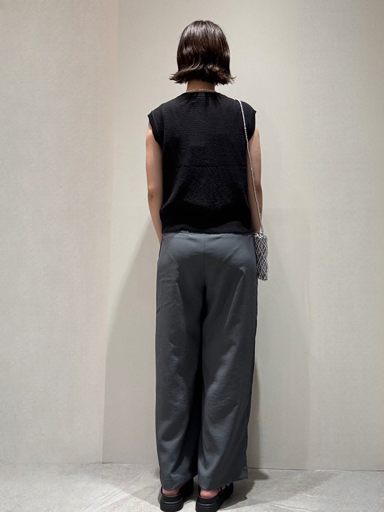ふなきちさんの「OPAQUE.CLIP｜メッシュニットベスト【洗濯機OK】」を使ったコーディネート