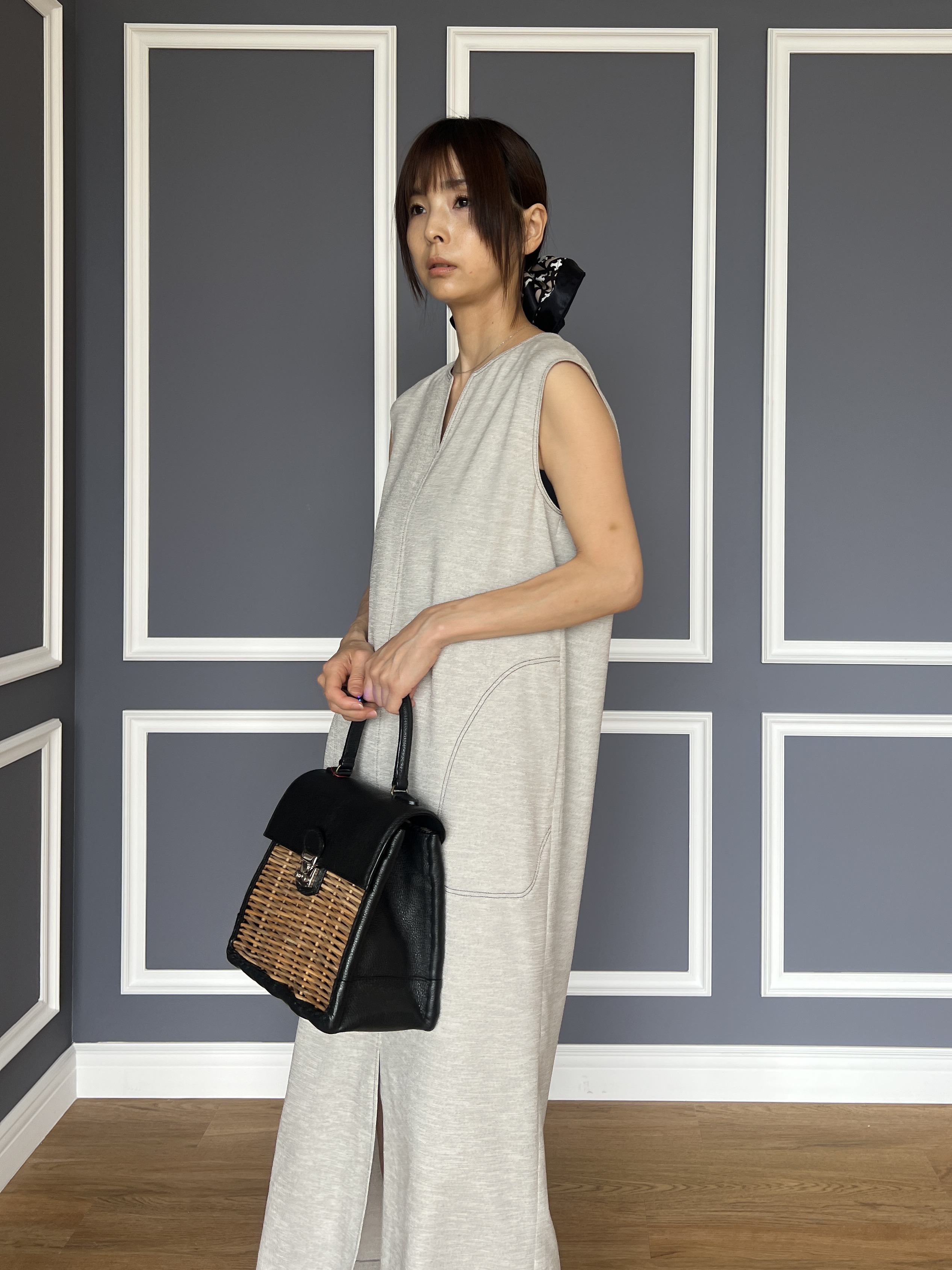 misaさんの「DRESSTERIOR｜【セットアップ可/UVカット/接触冷感/吸水速乾】ウォッシャブル Iラインワンピース」を使ったコーディネート