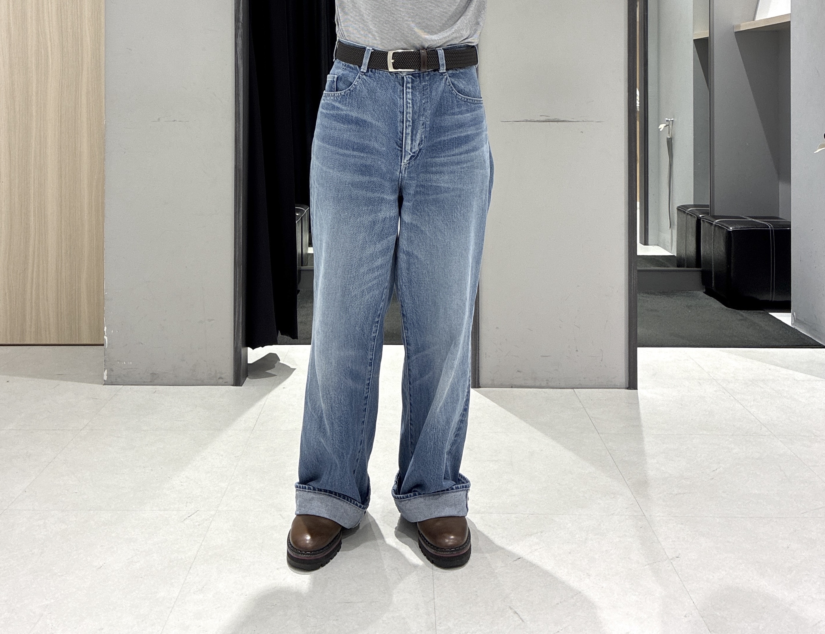 わいずみさんの「TAKEO KIKUCHI｜播州織り 千鳥 半袖シャツ」を使ったコーディネート