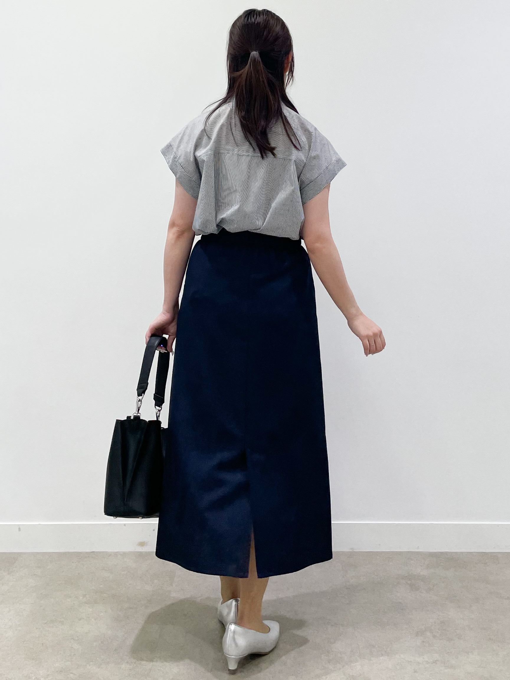 yukariさんの「Reflect｜【接触冷感】フレンチスリーブシャツブラウス」を使ったコーディネート