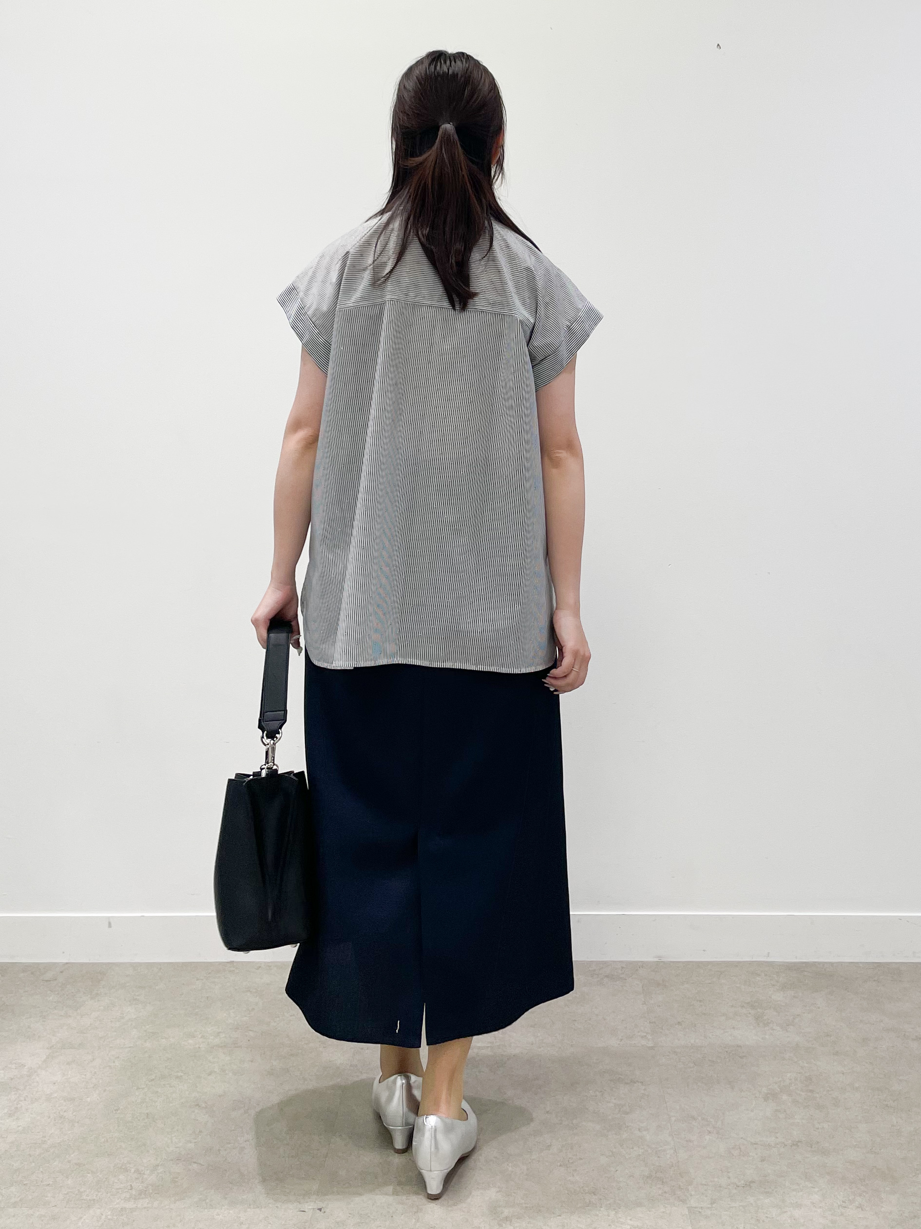 yukariさんの「Reflect｜【接触冷感】フレンチスリーブシャツブラウス」を使ったコーディネート