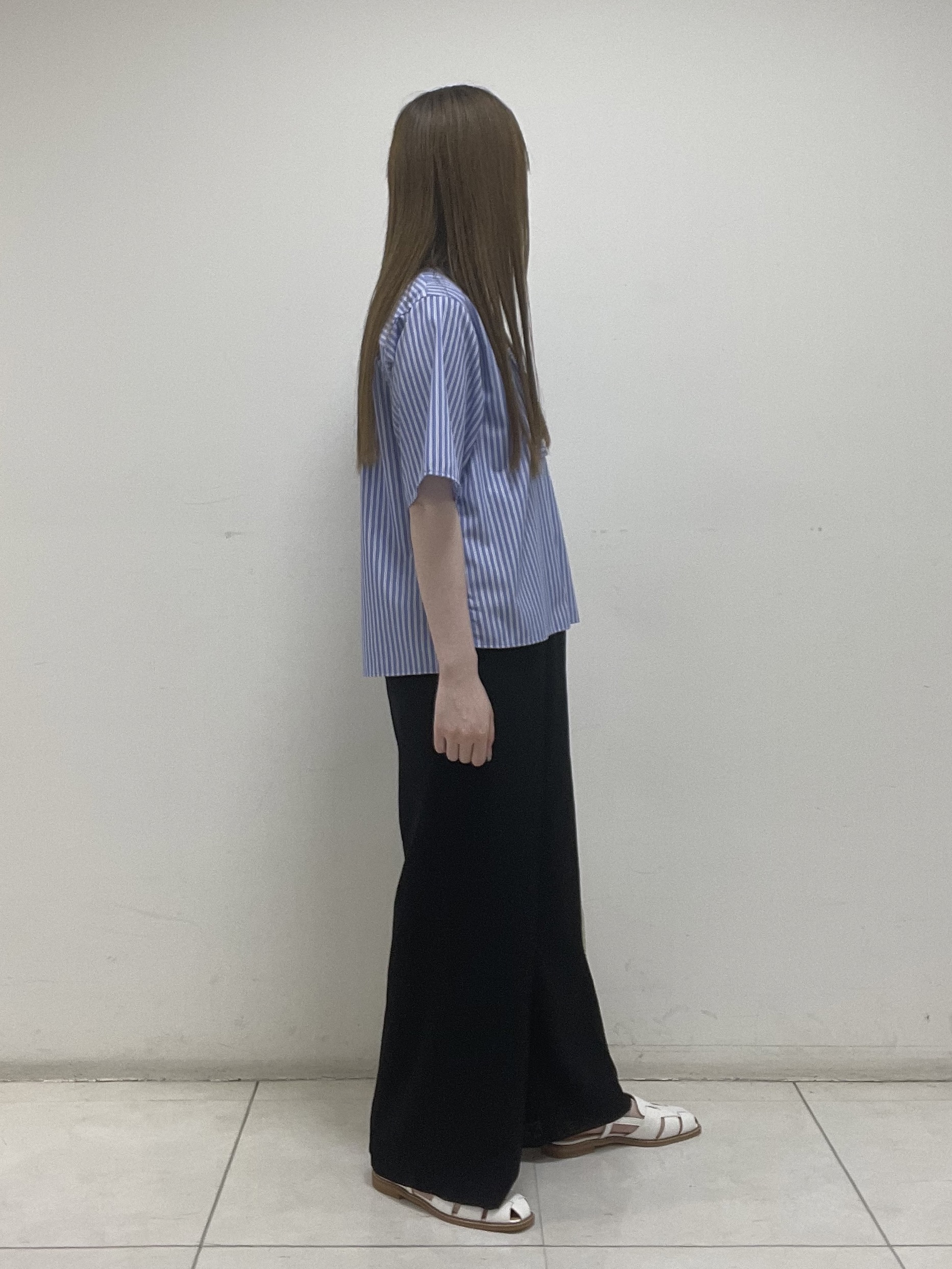 mさんの「INDIVI｜【洗える／UVケア／着映え】フリルピンタックブラウス」を使ったコーディネート