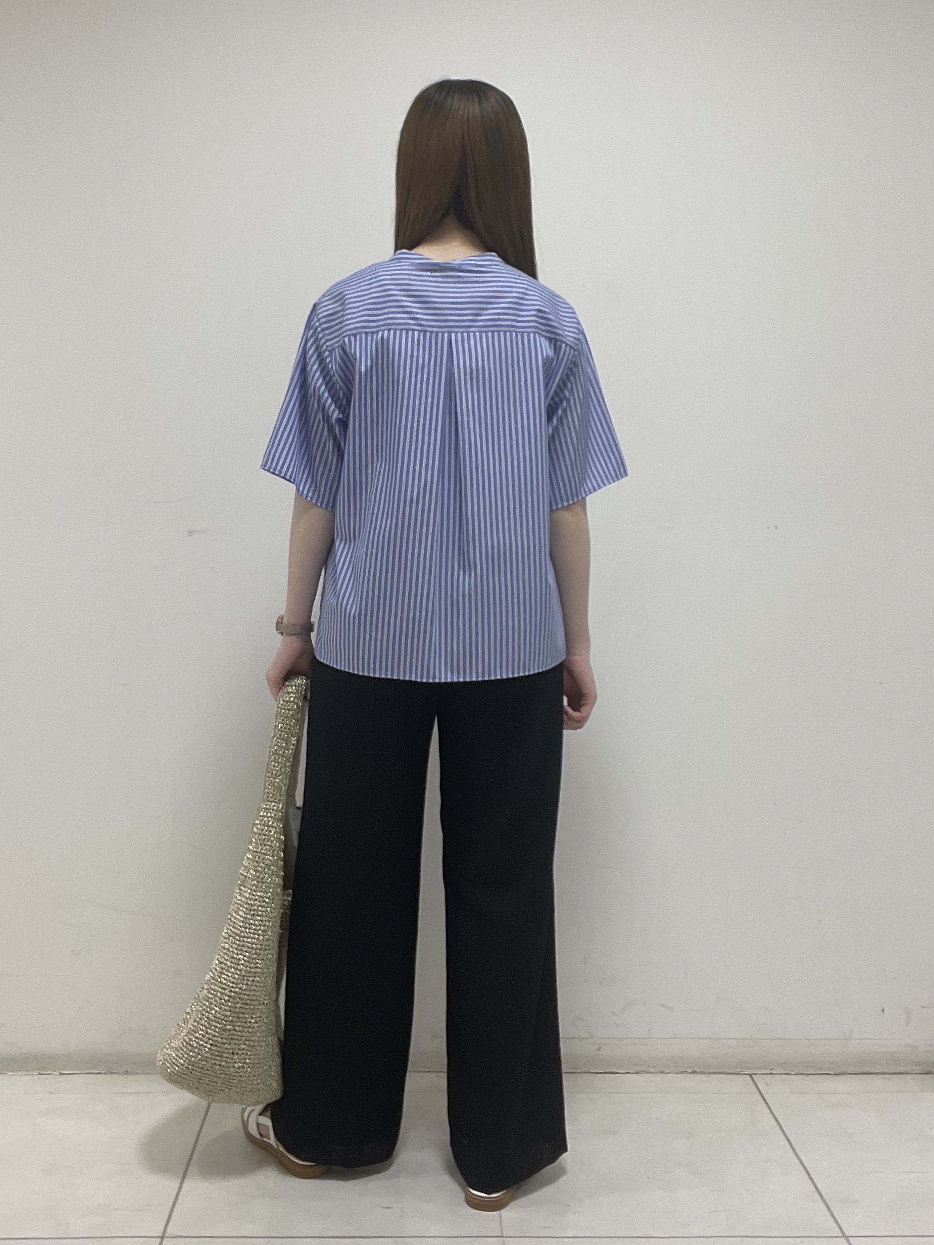 mさんの「INDIVI｜【洗える／UVケア／着映え】フリルピンタックブラウス」を使ったコーディネート