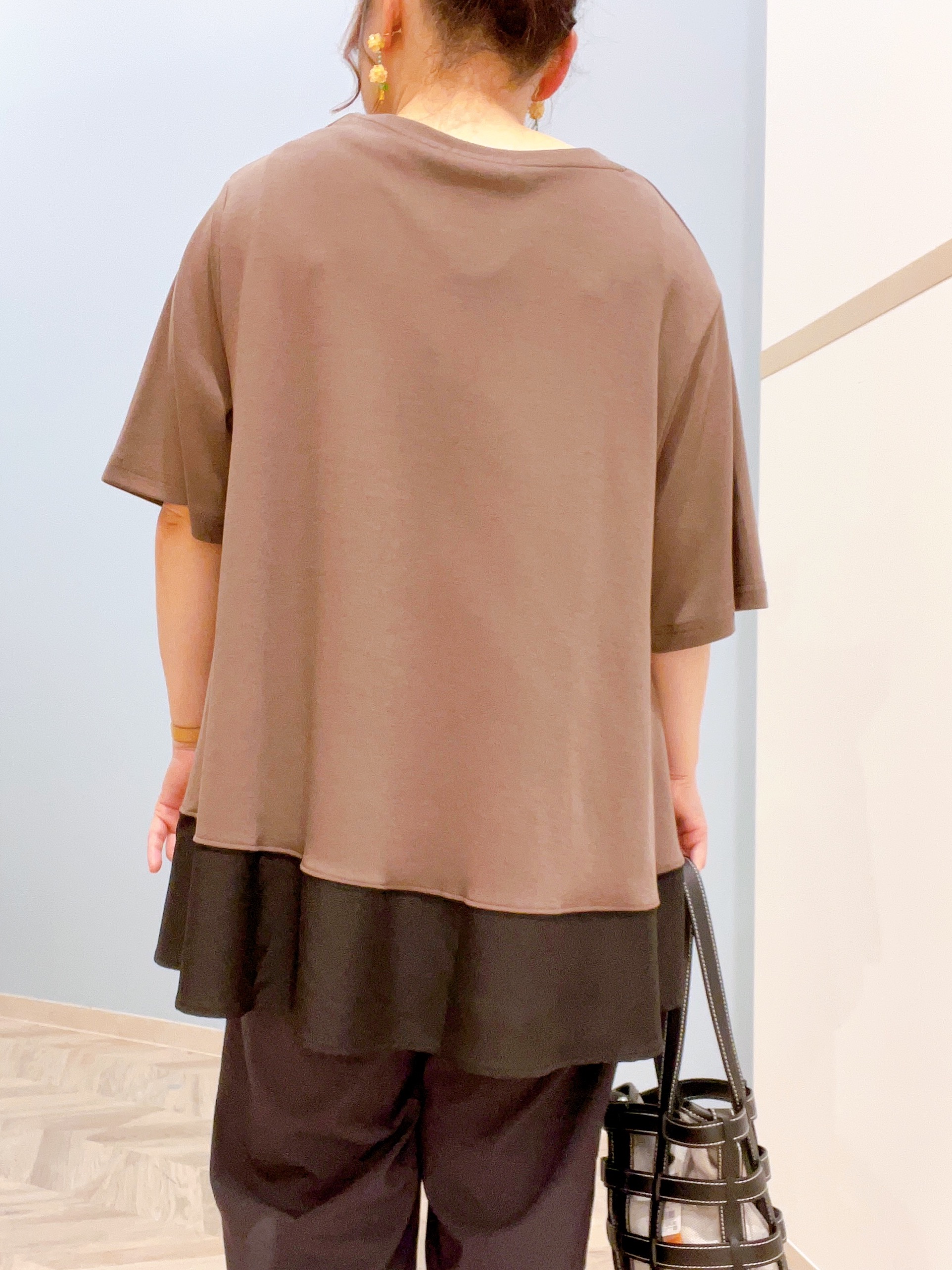 kitaさんの「SHOO･LA･RUE｜【洗濯機可/S-LL】オンにもオフにも マルチに使えるボタンレスカーディガン」を使ったコーディネート