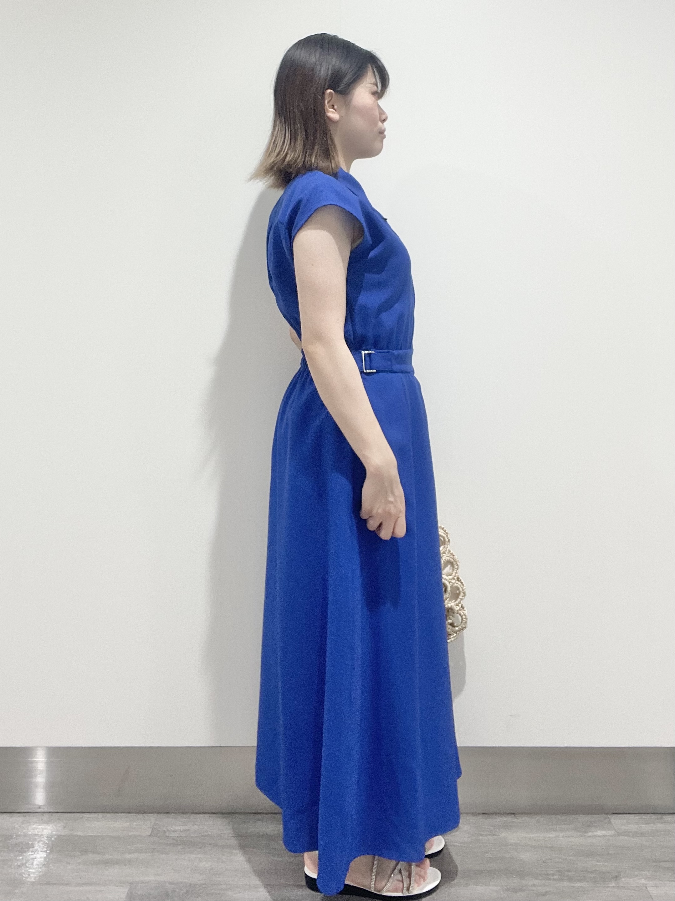こじさんの「OPAQUE.CLIP｜【接触冷感／吸水速乾】フレンチスリーブシャツワンピース《イージーアイロン／洗濯機OK》」を使ったコーディネート