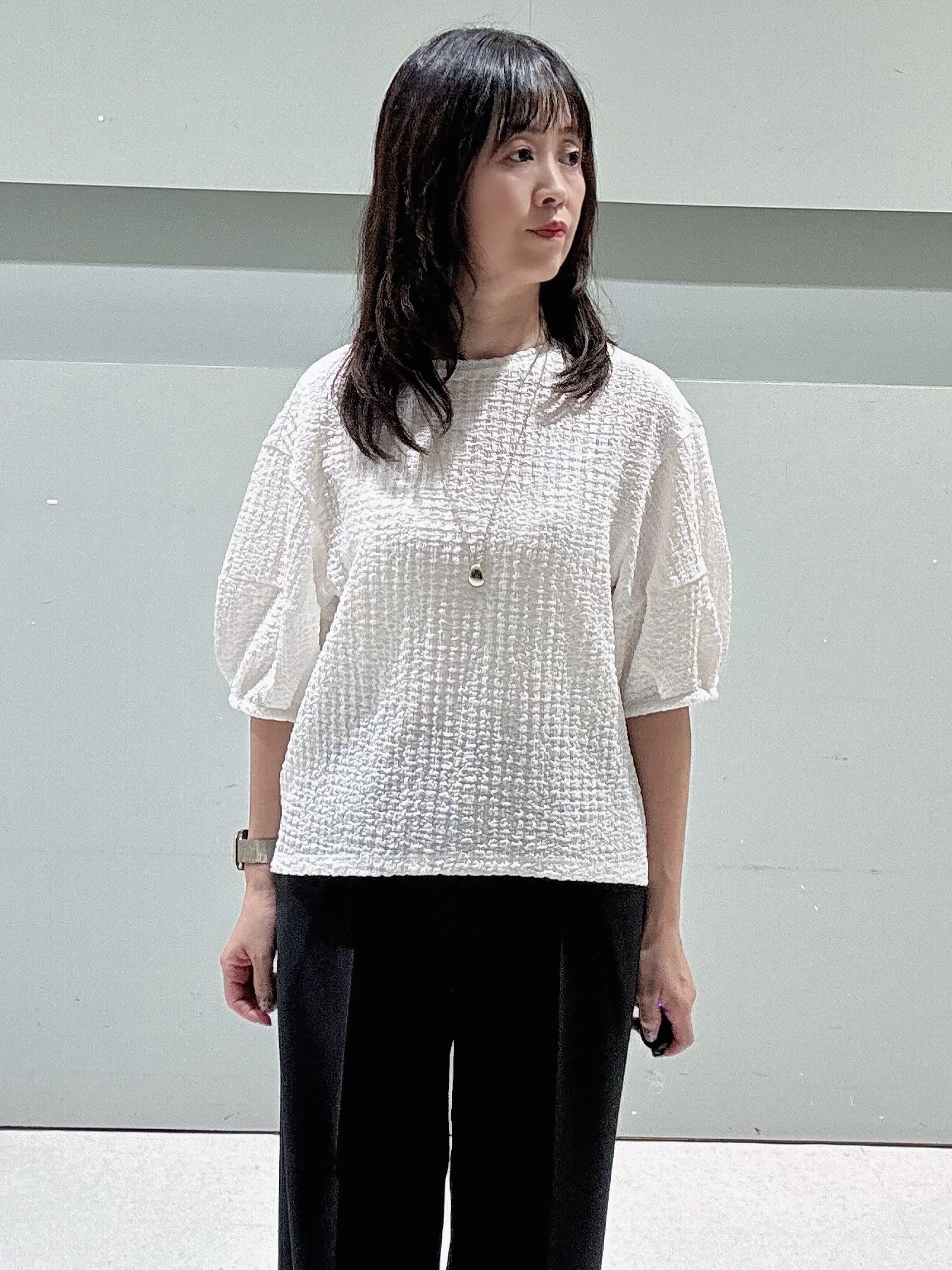 makiさんの「UNTITLED｜◆【UV/接触冷感/セットアップ可】スラブワイドパンツ」を使ったコーディネート