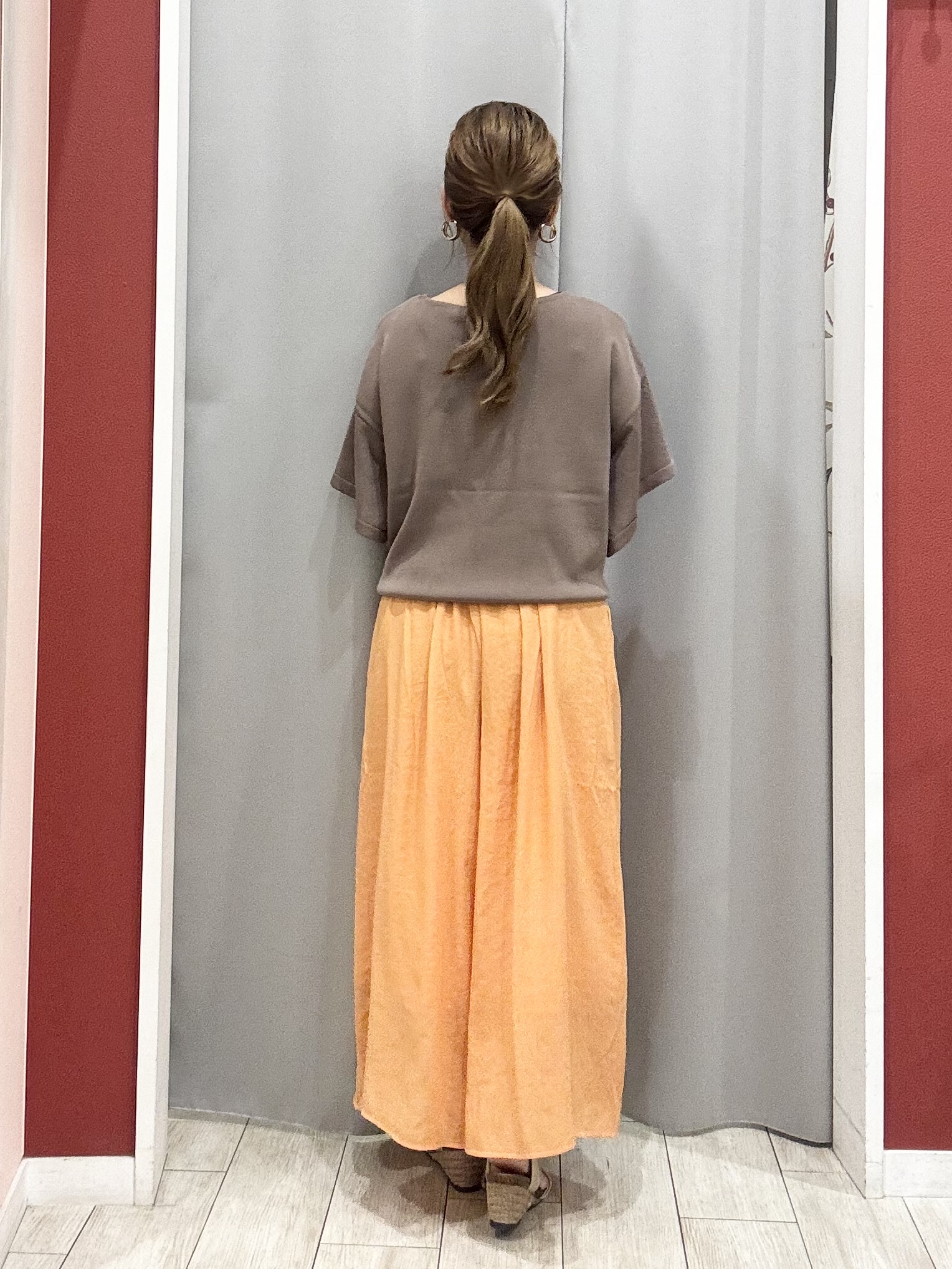 shioさんの「SHOO･LA･RUE｜【S-LL/洗濯機可】インせず着られる ひらり袖ニット」を使ったコーディネート