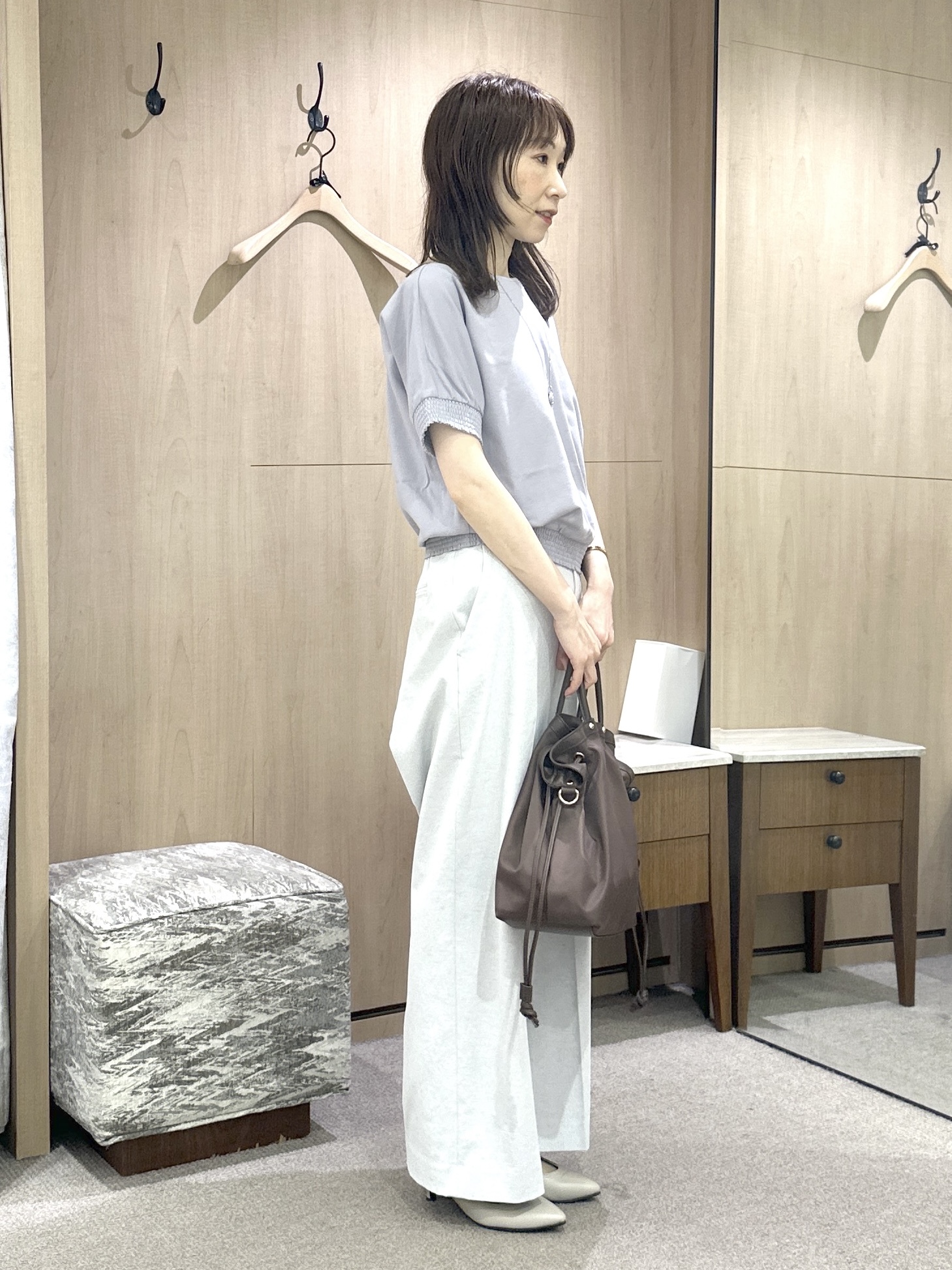 Miwaさんの「UNTITLED｜【麻100】リネンドルマンシャツ」を使ったコーディネート