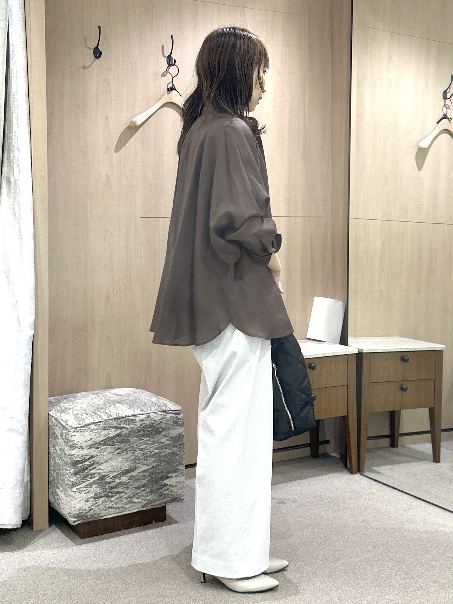 Miwaさんの「UNTITLED｜【麻100】リネンドルマンシャツ」を使ったコーディネート