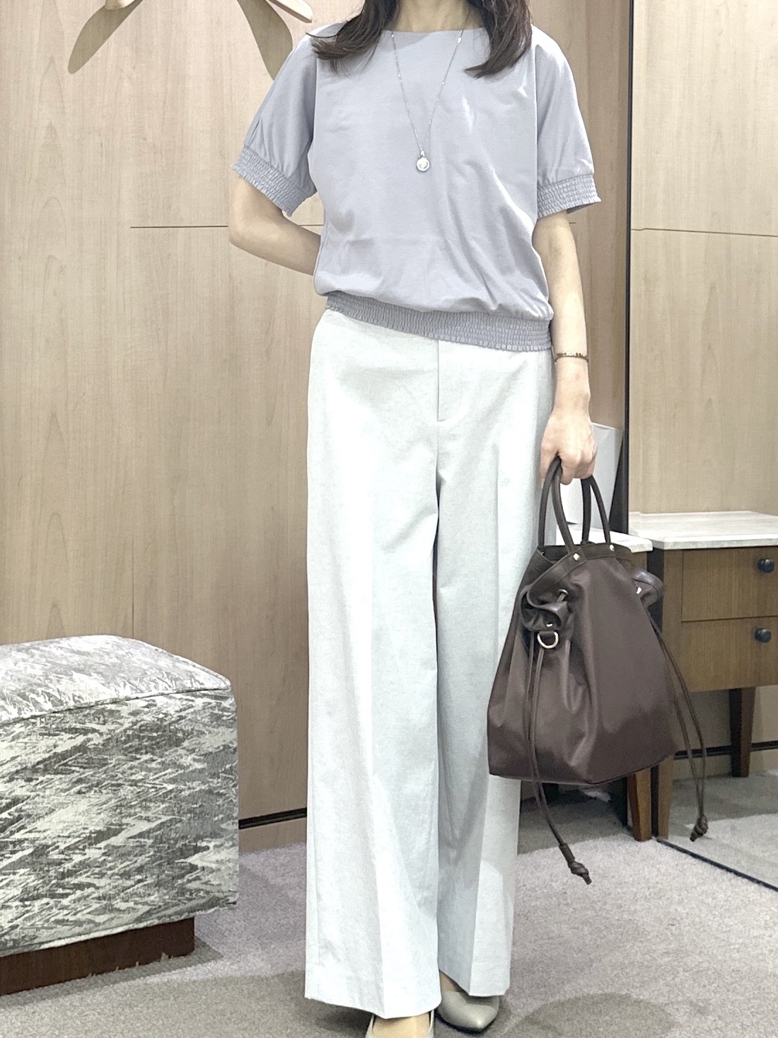 Miwaさんの「UNTITLED｜【麻100】リネンドルマンシャツ」を使ったコーディネート