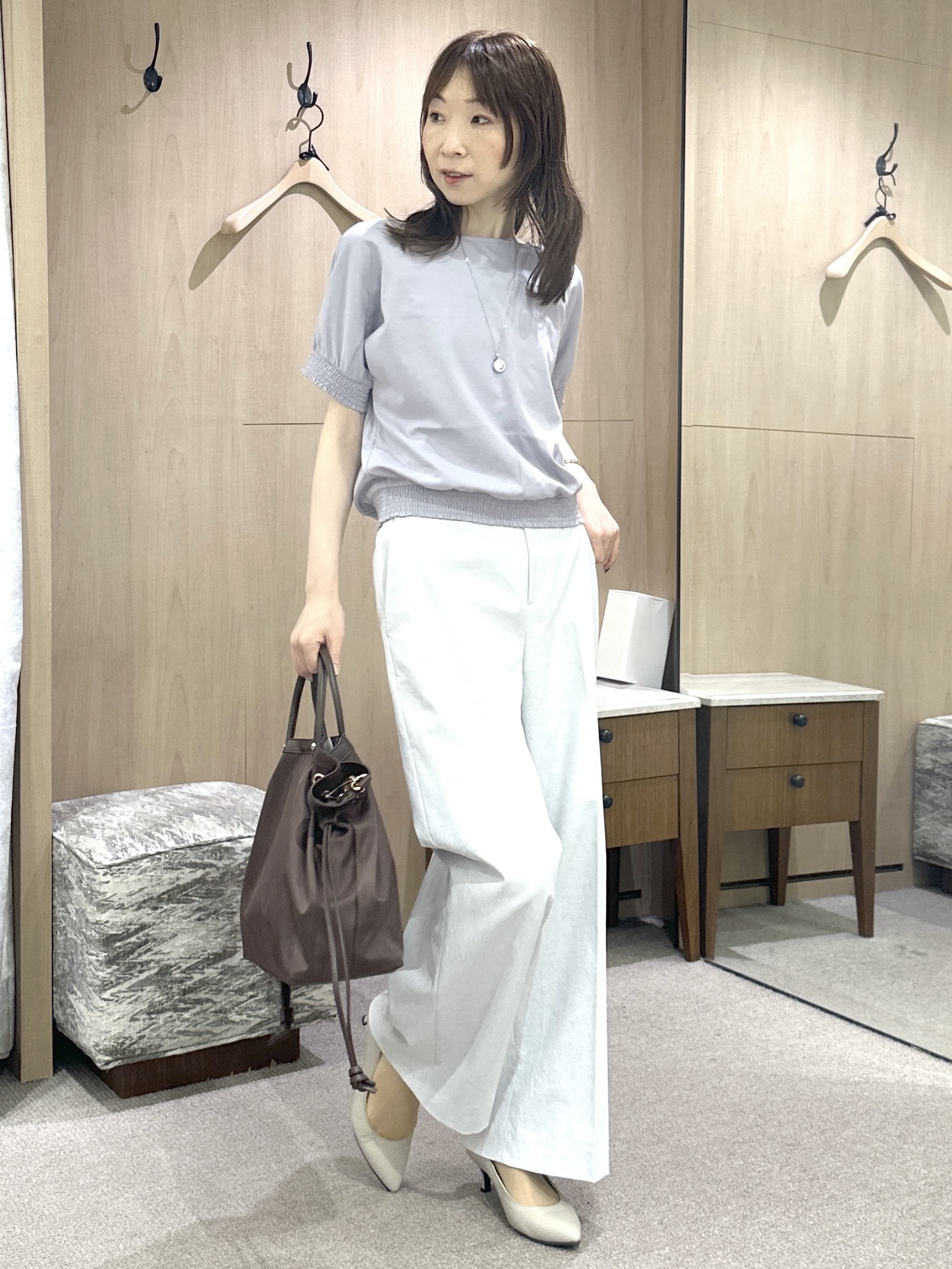 Miwaさんの「UNTITLED｜【麻100】リネンドルマンシャツ」を使ったコーディネート
