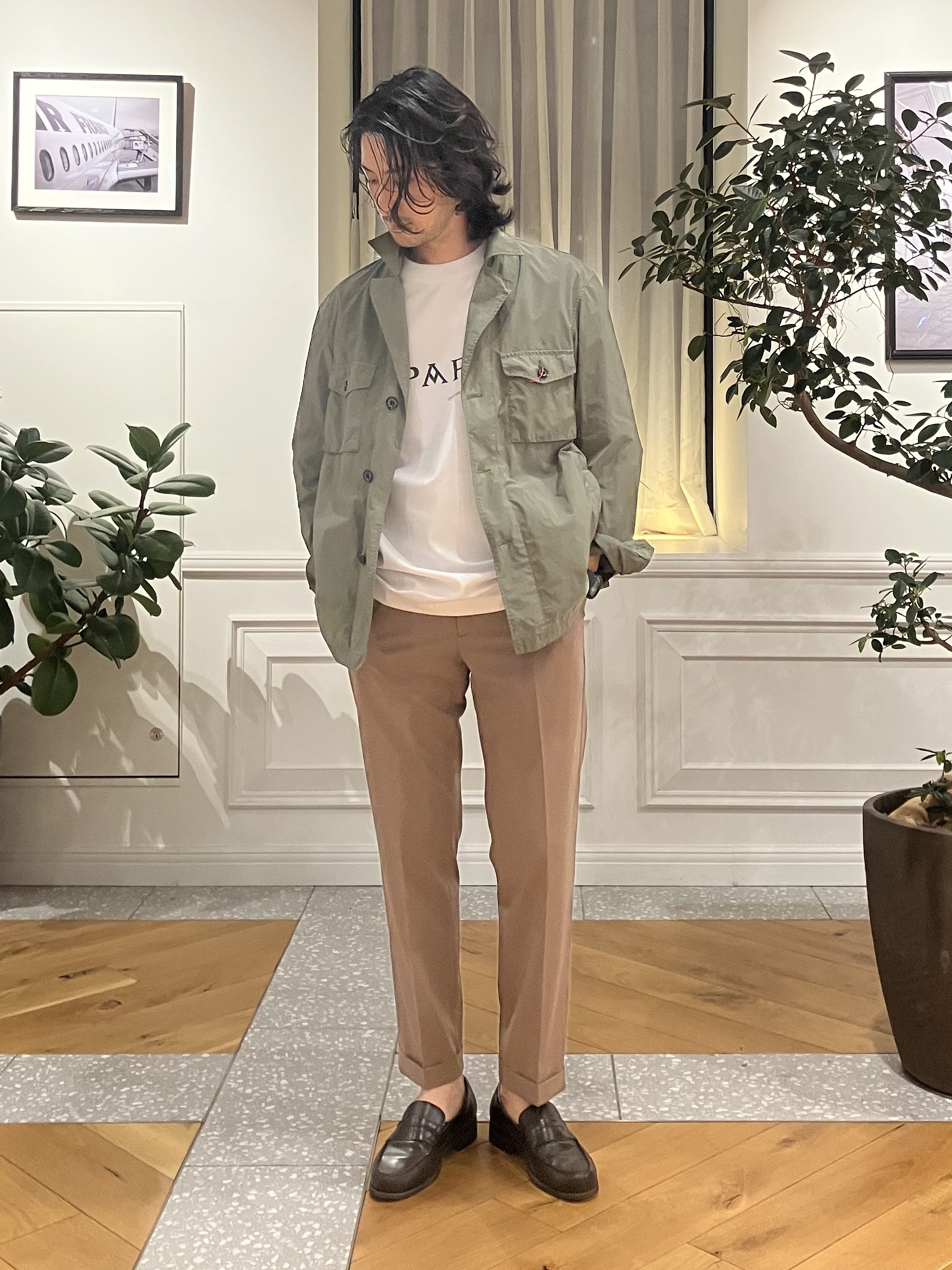 junyaさんの「DRESSTERIOR｜◆【ウォッシャブル】ガーメントダイ M65フィールドジャケット」を使ったコーディネート