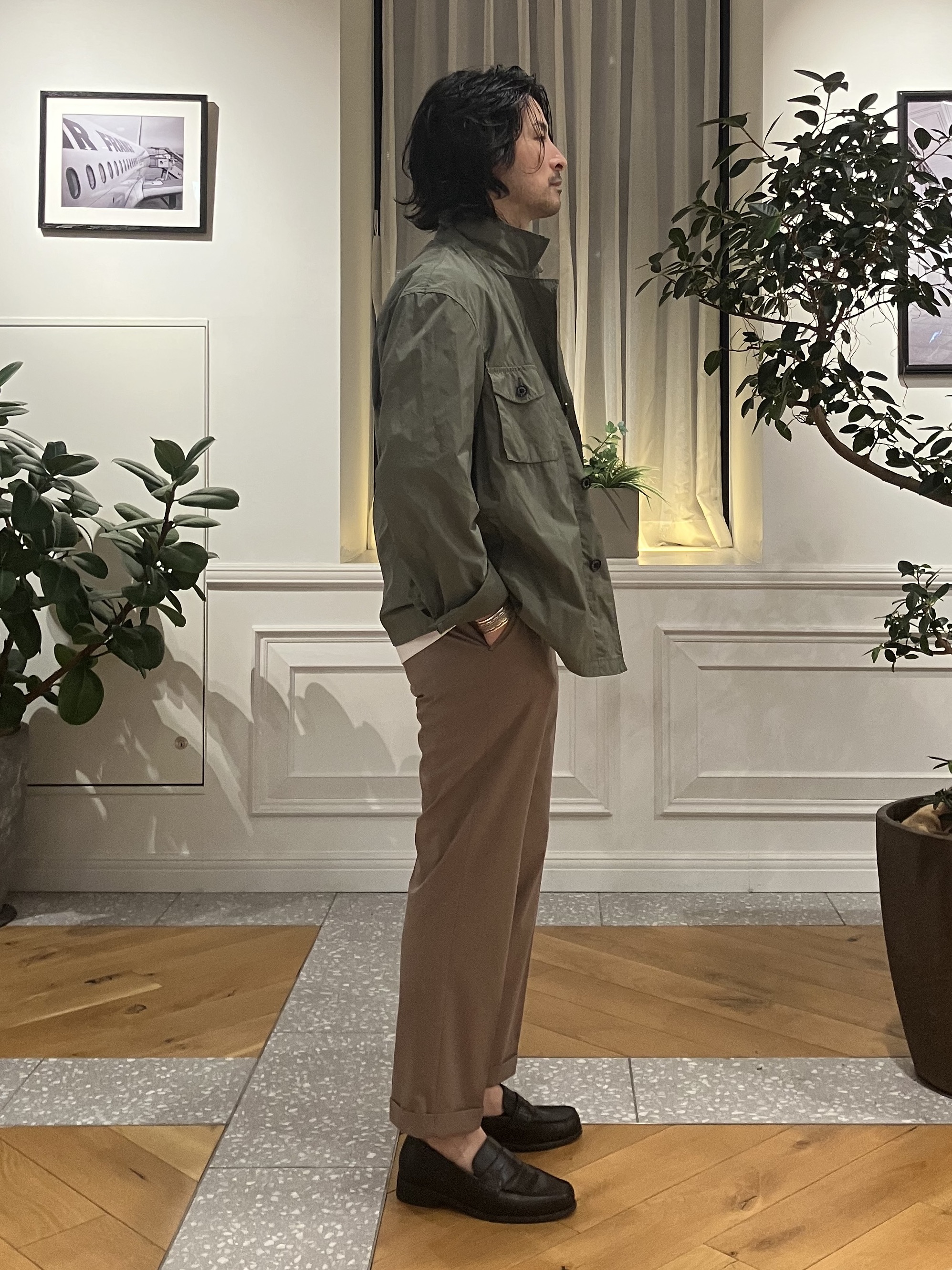 junyaさんの「DRESSTERIOR｜◆【ウォッシャブル】ガーメントダイ M65フィールドジャケット」を使ったコーディネート