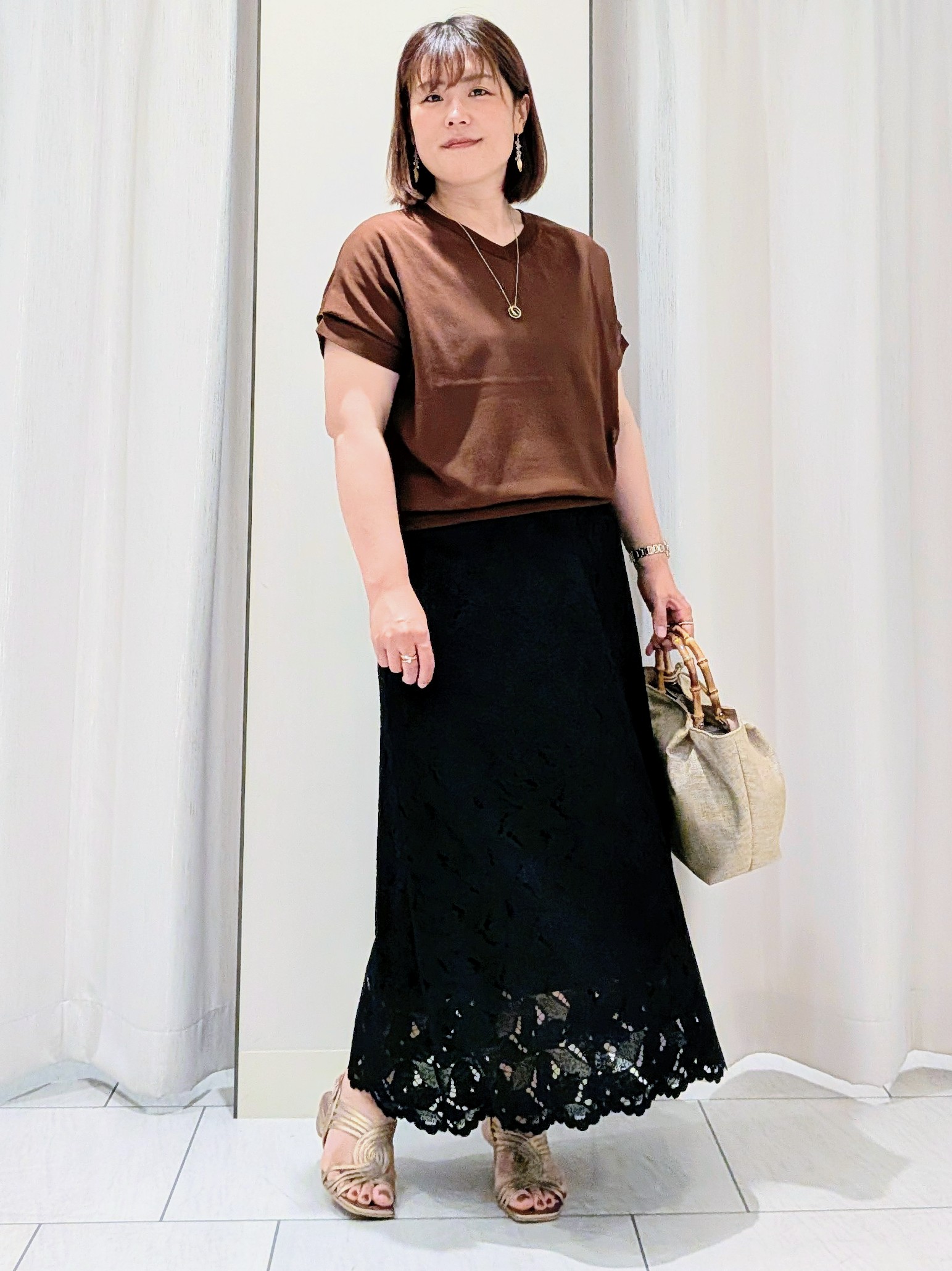 Onumaさんの「UNTITLED｜【肌に張りつきにくい/前後2WAY】ドライタッチコットンプルオーバー」を使ったコーディネート