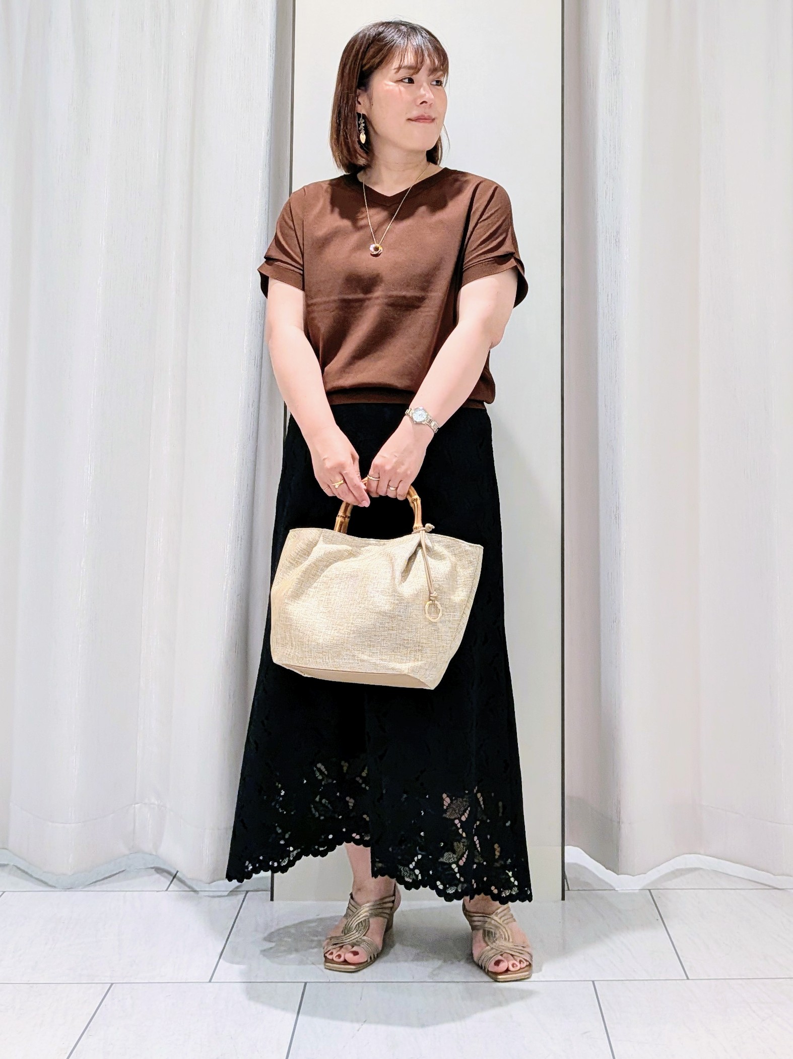 Onumaさんの「UNTITLED｜【肌に張りつきにくい/前後2WAY】ドライタッチコットンプルオーバー」を使ったコーディネート