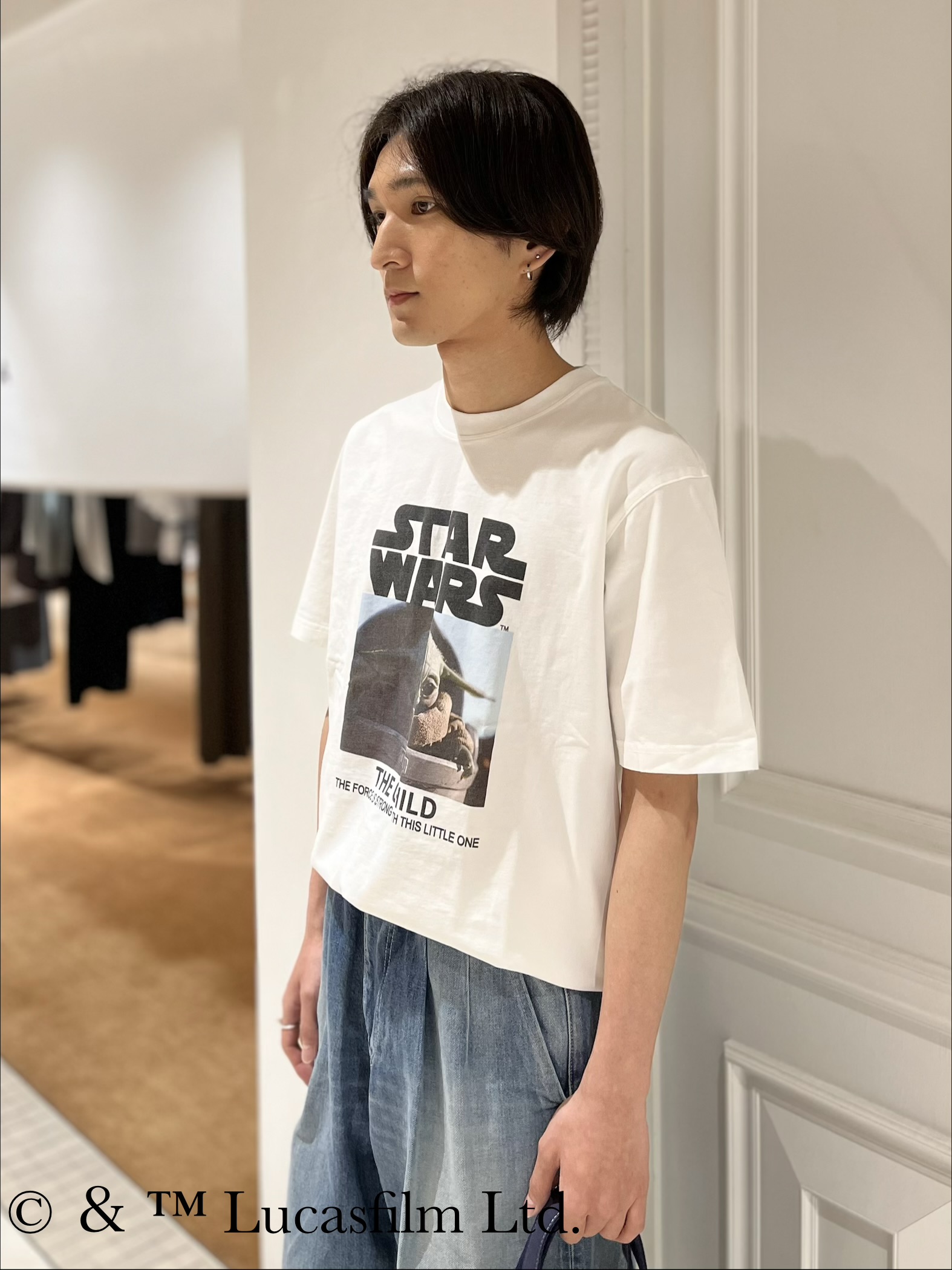 Watanabeさんの「DRESSTERIOR｜【再入荷/接触冷感】STAR WARS カプセルグローグTシャツ」を使ったコーディネート