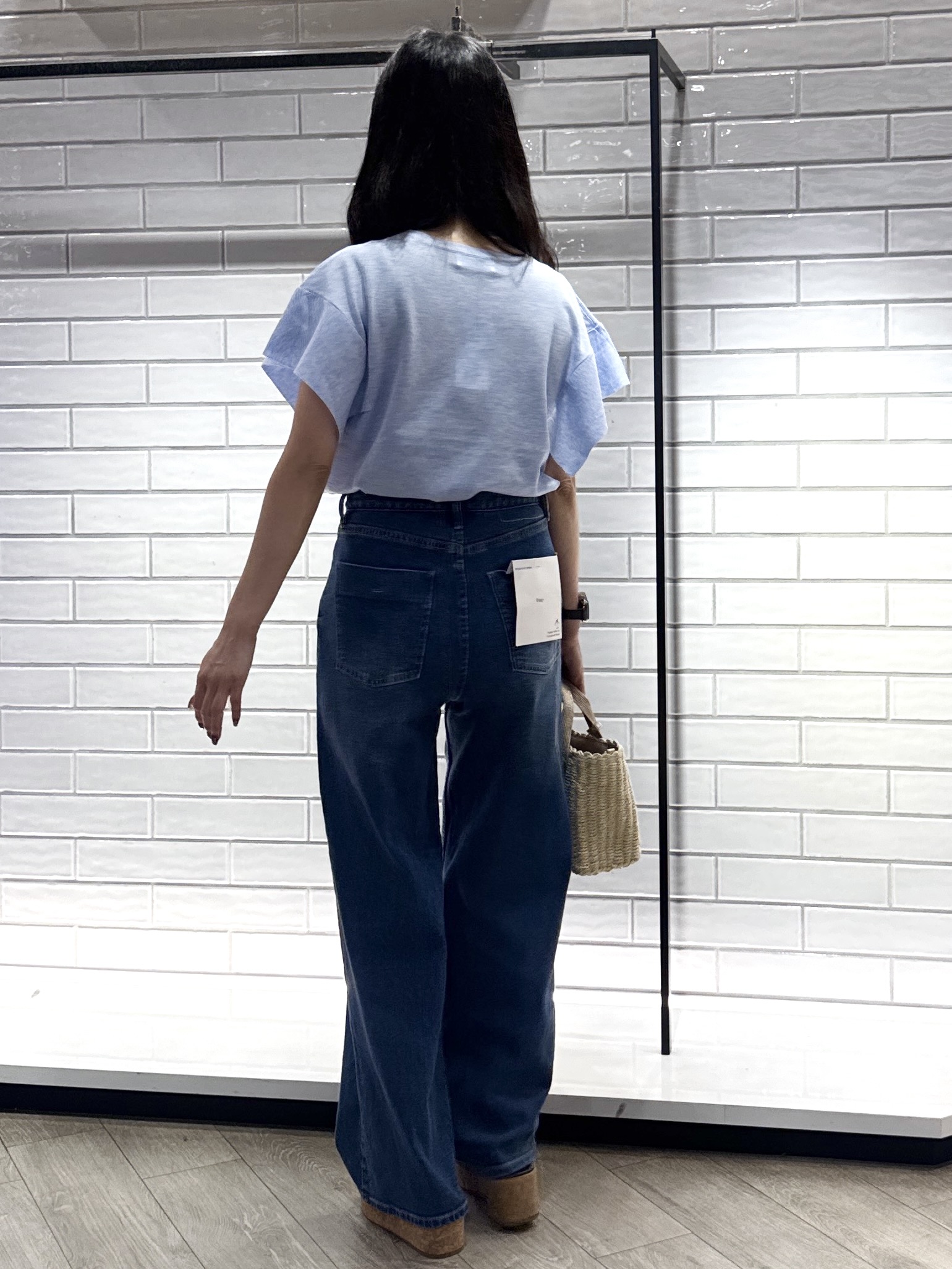 yuicciさんの「OPAQUE.CLIP｜『STORY Web7月掲載』ドライタッチラメニット《UV／洗える／6col》」を使ったコーディネート