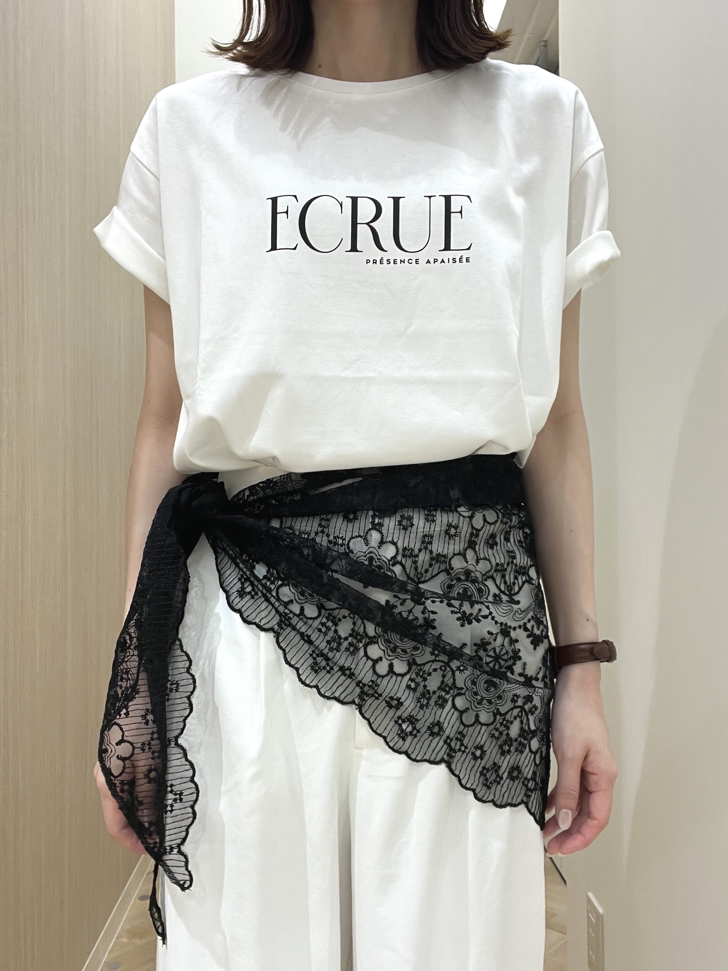  おまつさんの「grove｜【遮熱／吸水速乾／UVカット】ベーシックロゴTシャツ」を使ったコーディネート