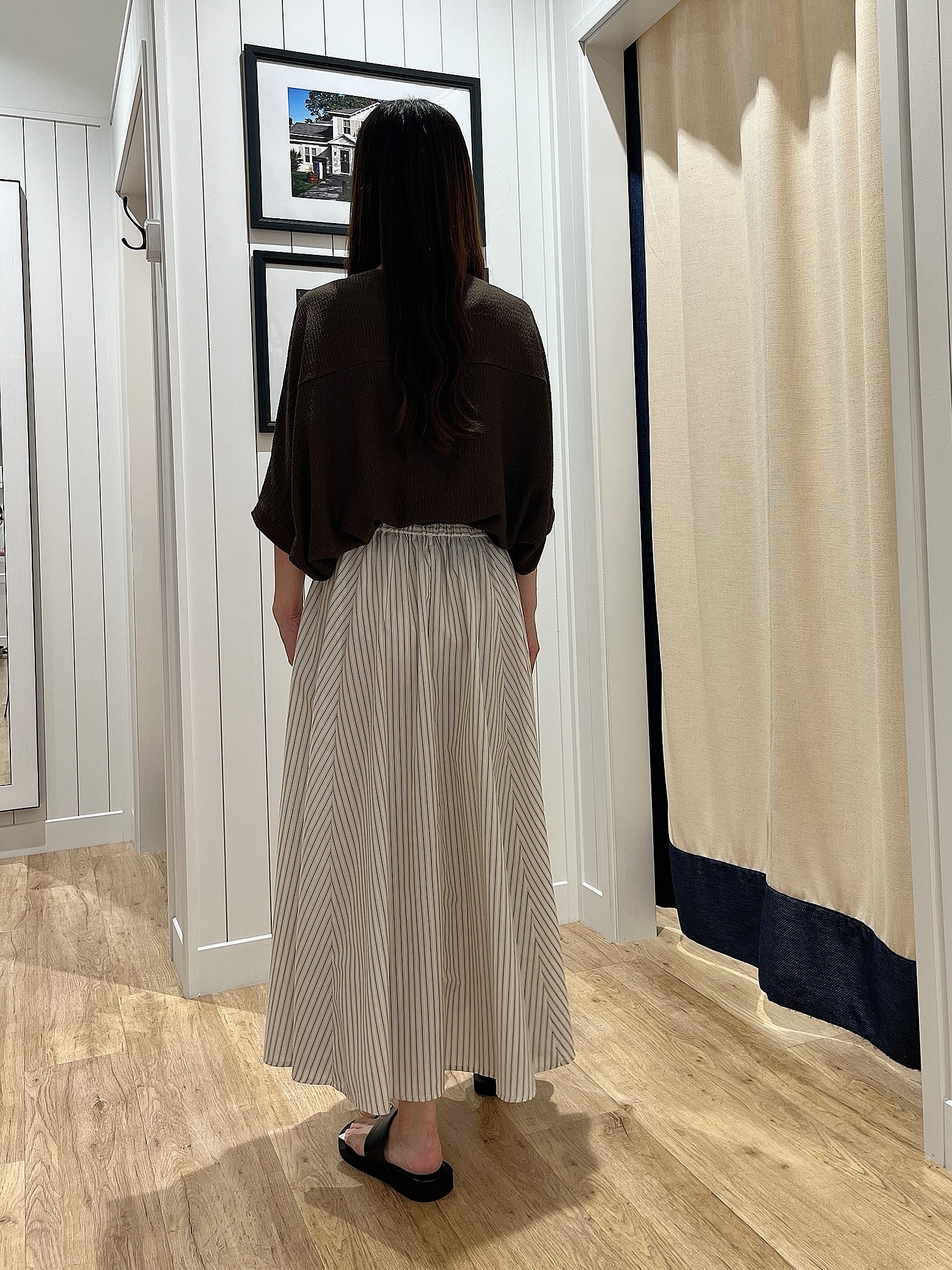 mihoさんの「Dessin｜シュリンクジャージ カットソー」を使ったコーディネート