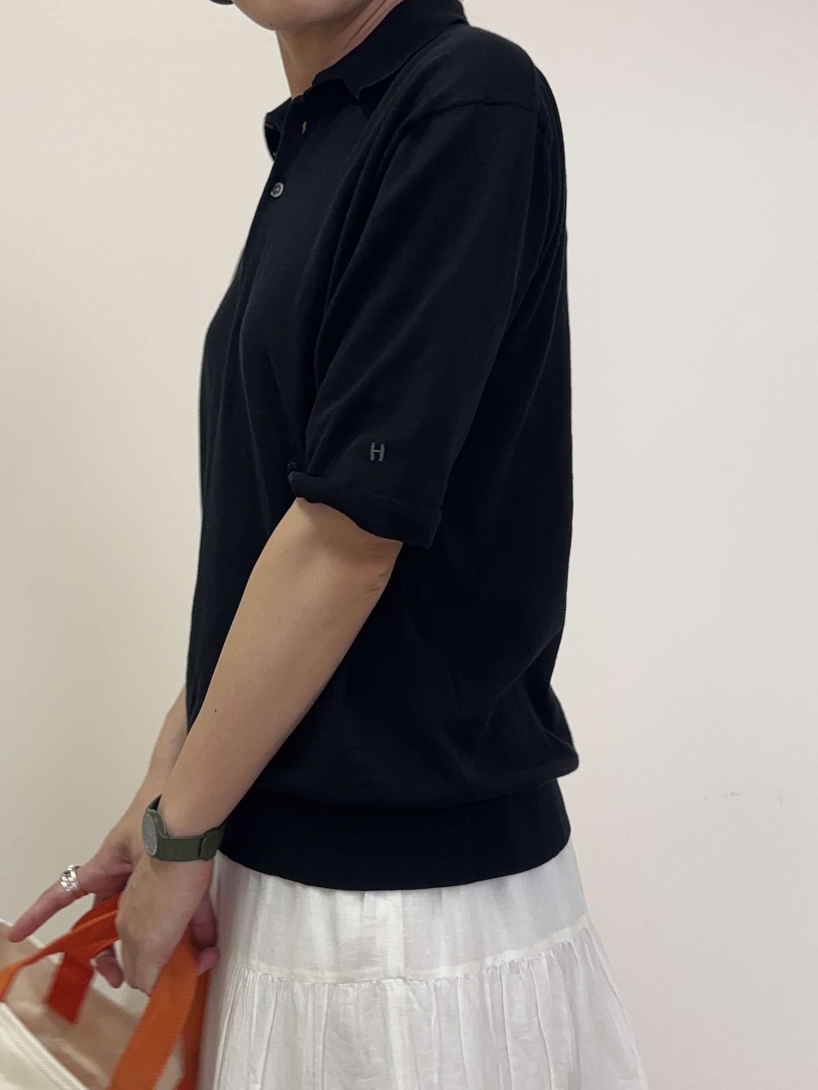 Harukaさんの「DRESSTERIOR｜【干場義雅&times;DRESSTERIOR/再入荷】ウォッシャブル ニットポロシャツ」を使ったコーディネート