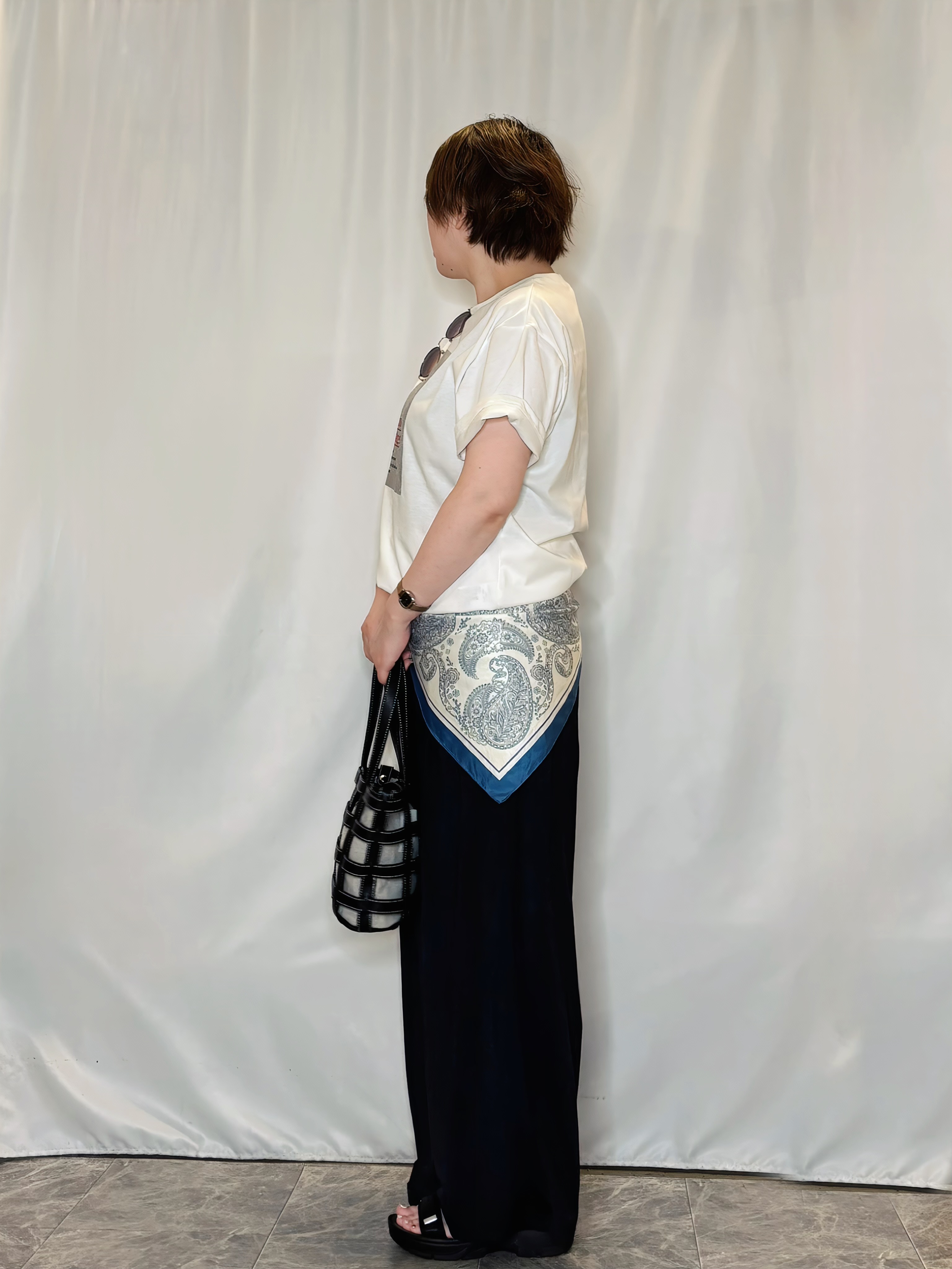 たみさんの「SHOO･LA･RUE｜【S-LL/洗濯機可】選べる4柄　デイリー使いにぴったりな 大人の頼れるTシャツ」を使ったコーディネート