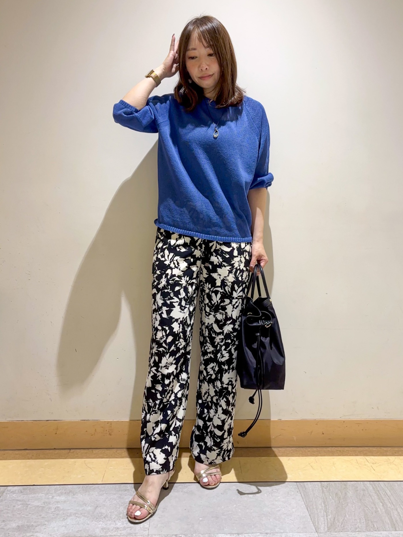 sattoさんの「UNTITLED｜【洗える/ゆったり】クルーネックドライニット」を使ったコーディネート