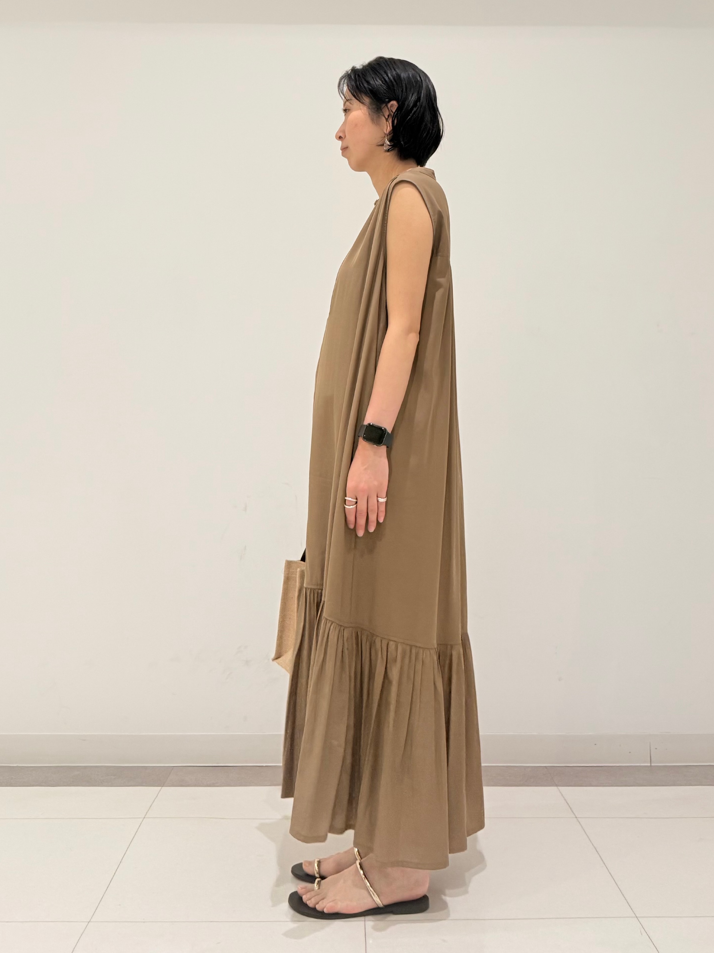 MIYAKAWAさんの「DRESSTERIOR｜ジュートキャンバス ミニバッグ」を使ったコーディネート