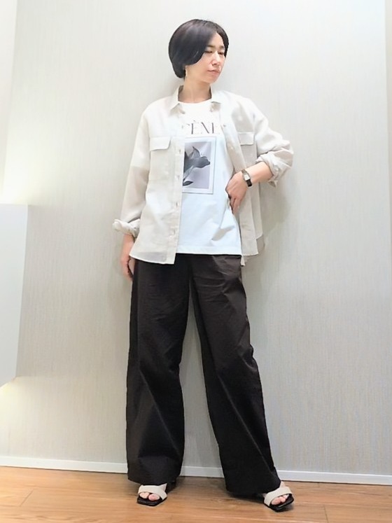 ミズタさんの「UNTITLED｜【接触冷感】ドライタッチシャツ」を使ったコーディネート