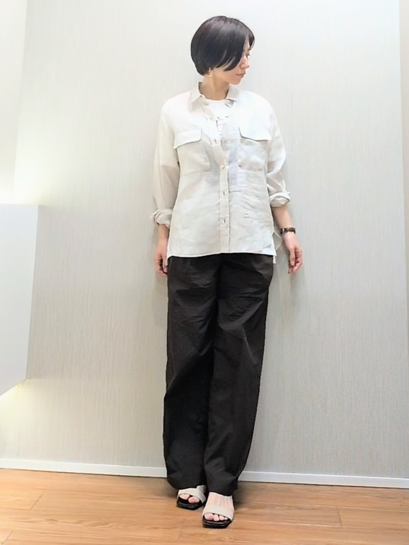 ミズタさんの「UNTITLED｜【接触冷感】ドライタッチシャツ」を使ったコーディネート