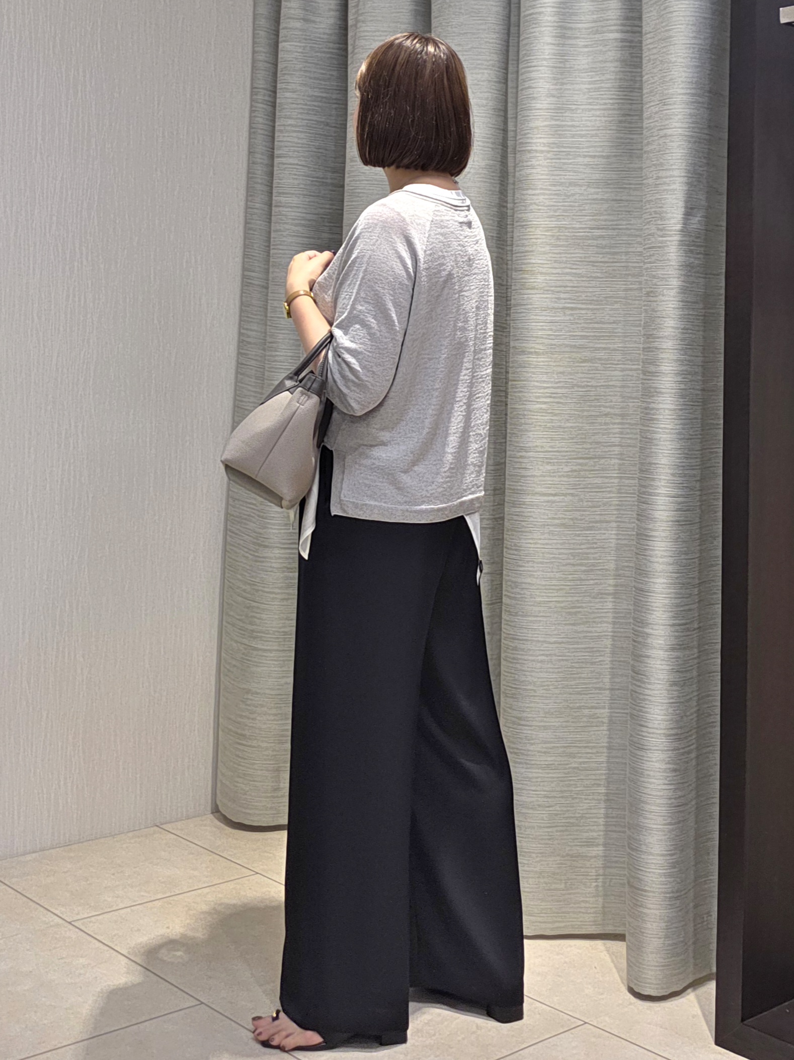 naokoさんの「UNTITLED｜【ゆったり/リラクシー】リネンボートネックプルオーバー」を使ったコーディネート