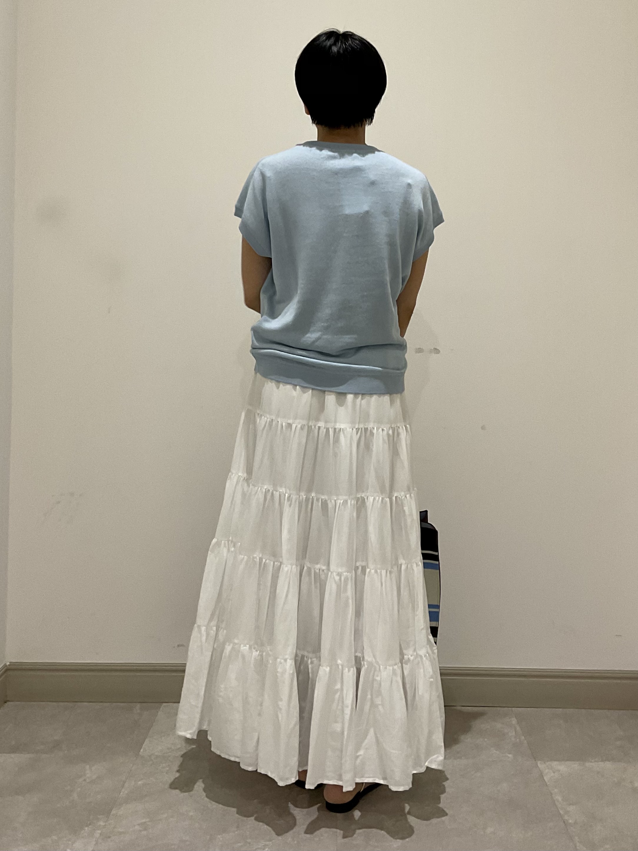 OGATAさんの「DRESSTERIOR｜◆【ウォッシャブル／セットアップ可】リネン混裏毛フレンチプルオーバー」を使ったコーディネート