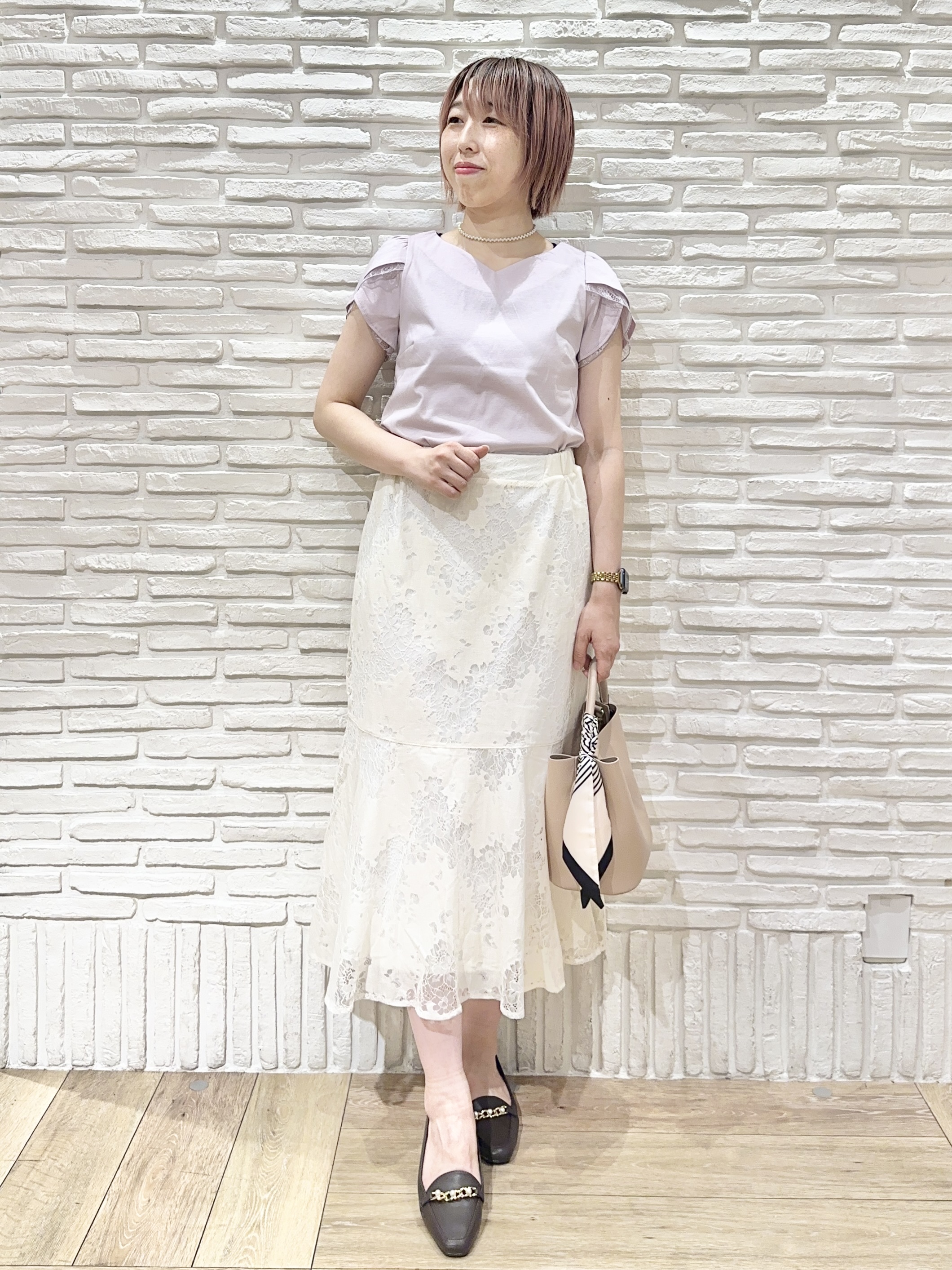 Hana...eさんの「index｜《再入荷》ダブルブレストテーラードジャケット【接触冷感／吸水速乾／イージーアイロン／防シワ／洗濯機O」を使ったコーディネート